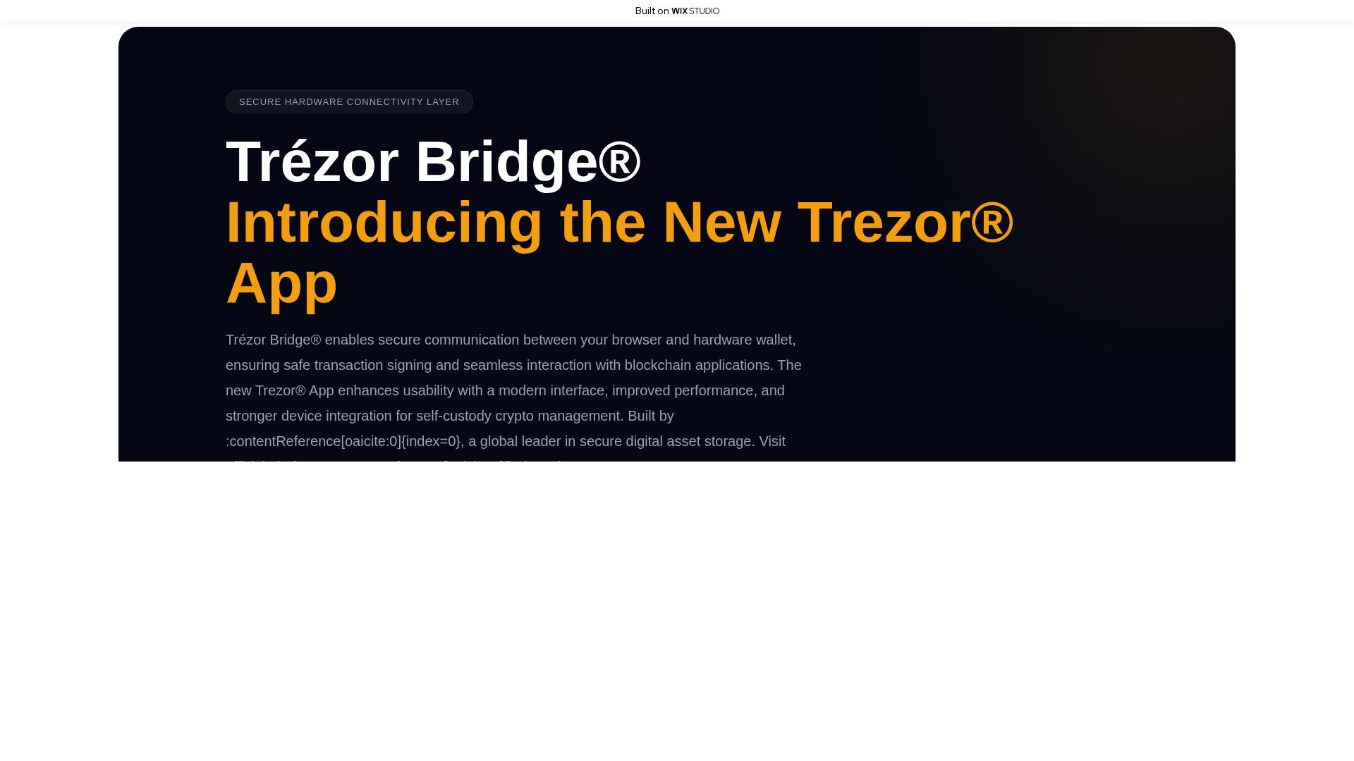 Screenshot of connect-trexorcdn.wixstudio.com