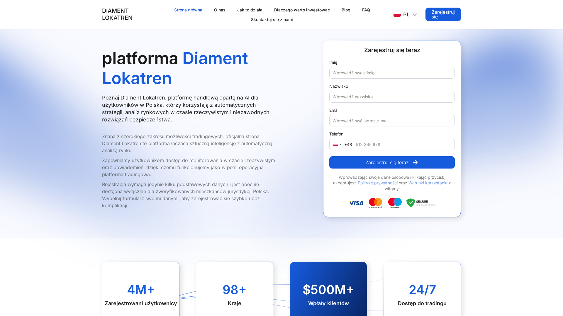 Screenshot of diamentlokatren.com