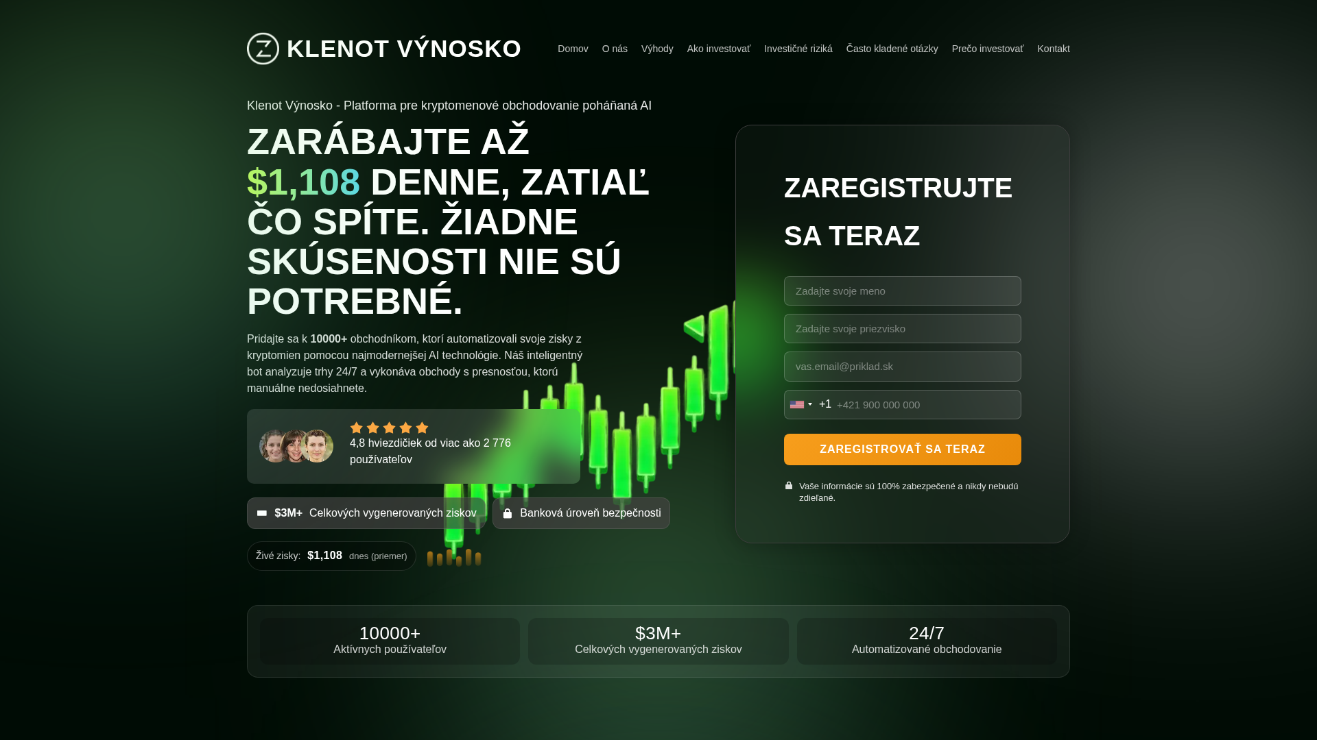 Screenshot of klenotvynosko.net