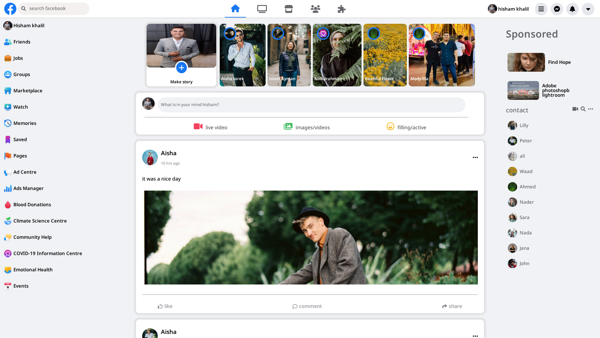 Screenshot of facebook-five-nu.vercel.app
