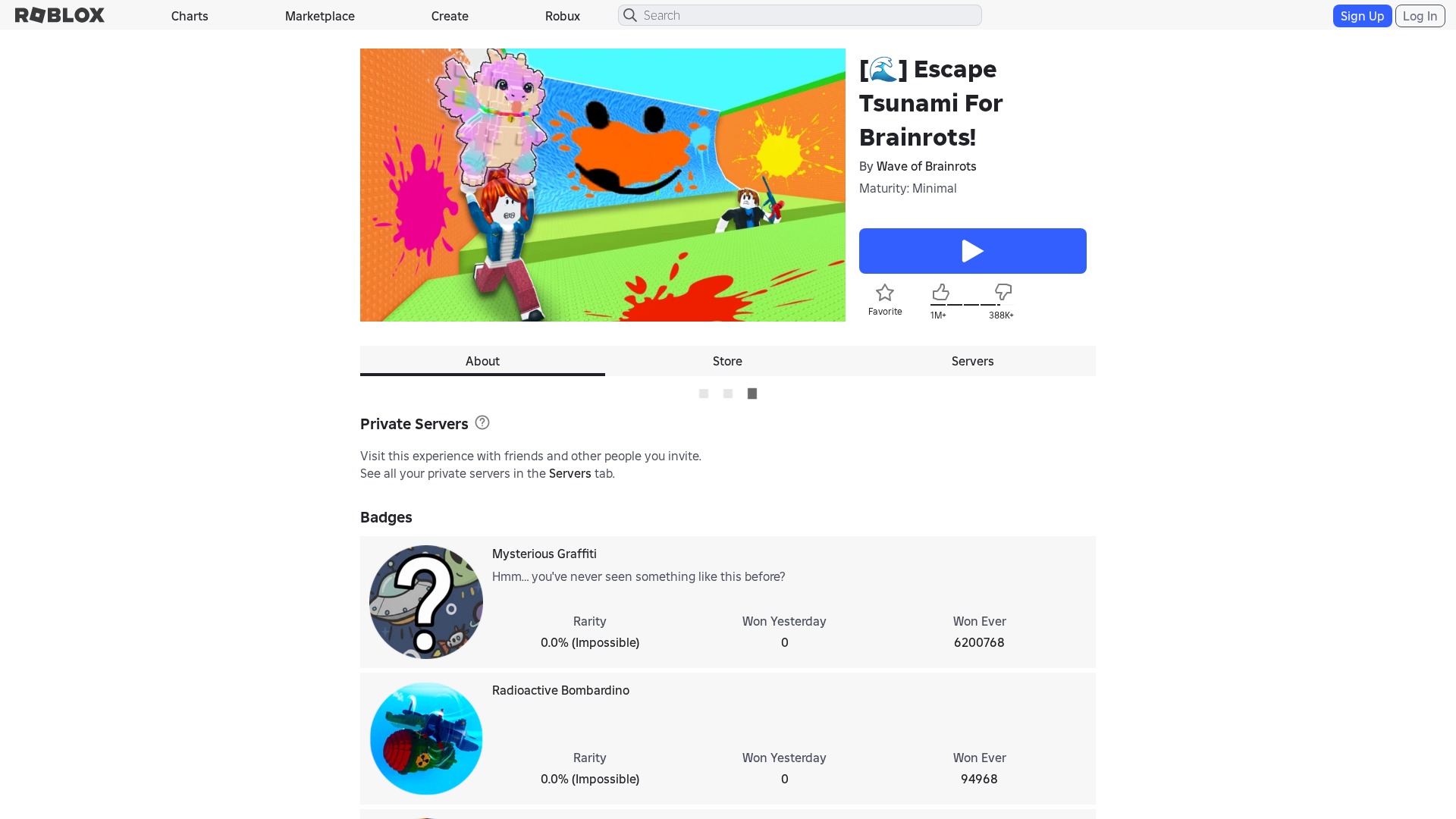 Screenshot of www.roblox.com.bi