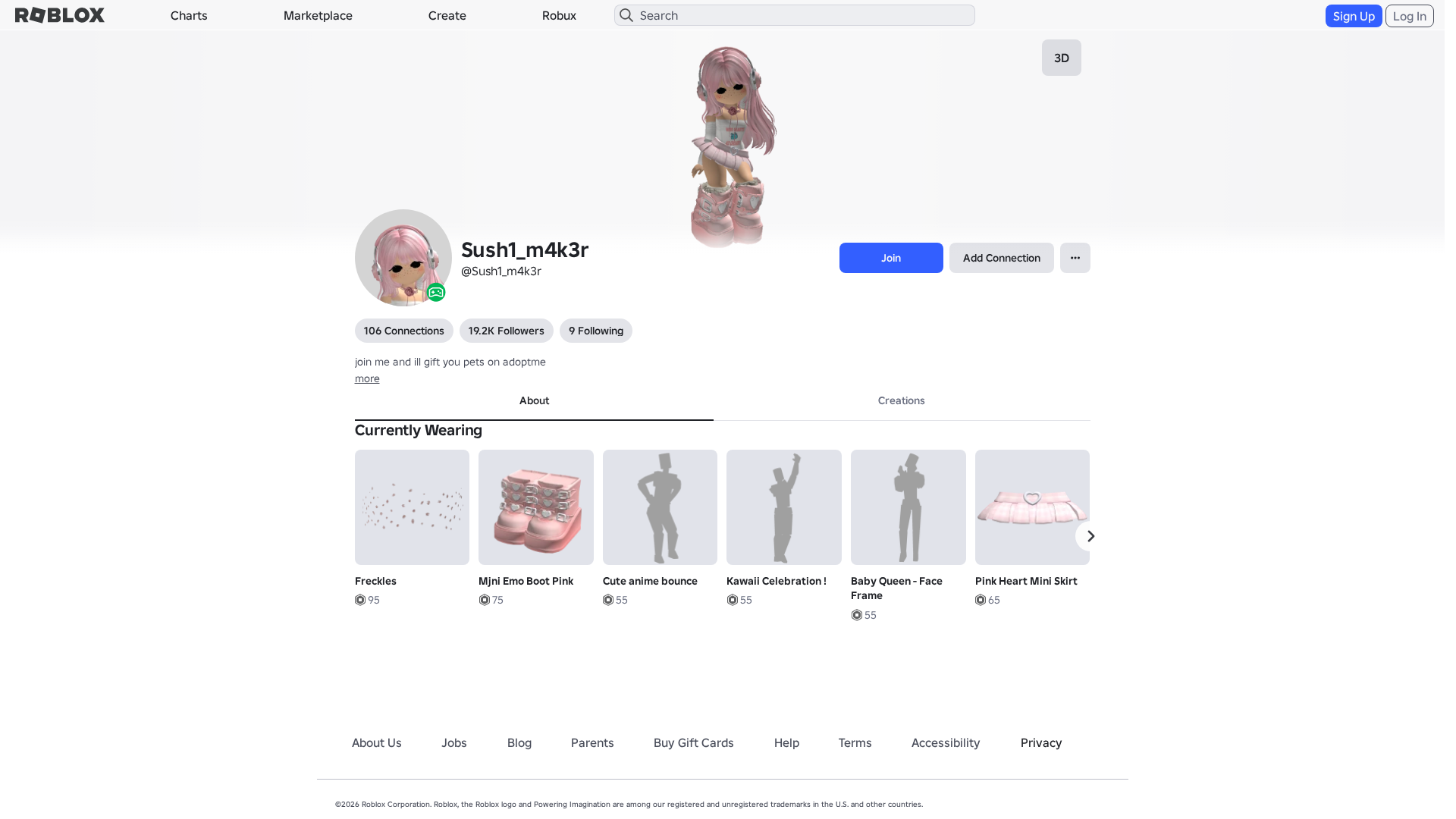 Screenshot of www.roblox.com.ml