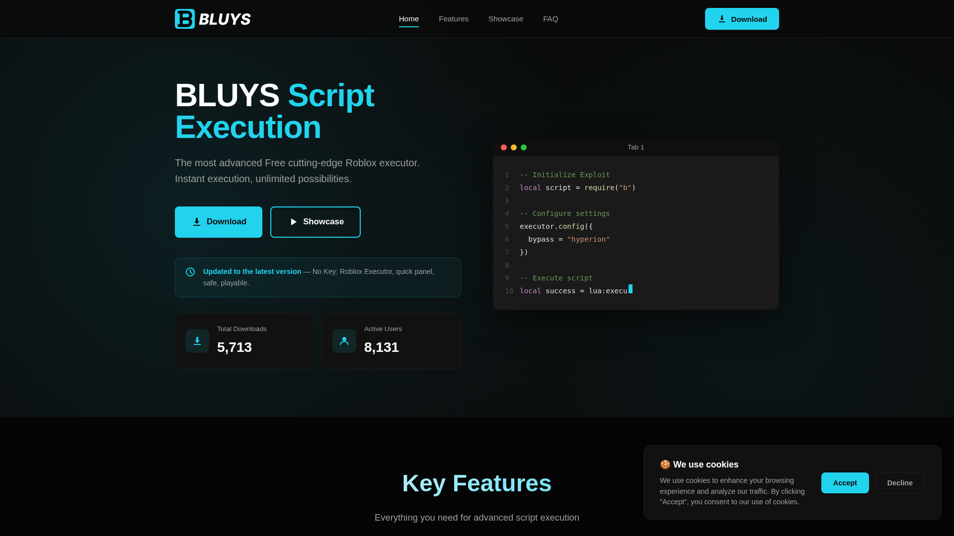 Screenshot of bluyterm.com