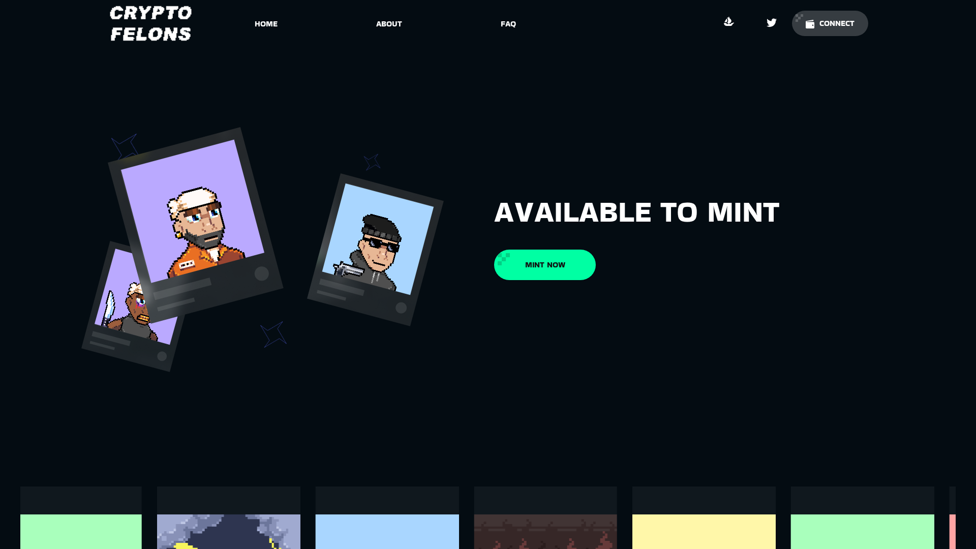 Screenshot of cryptofelons.pages.dev