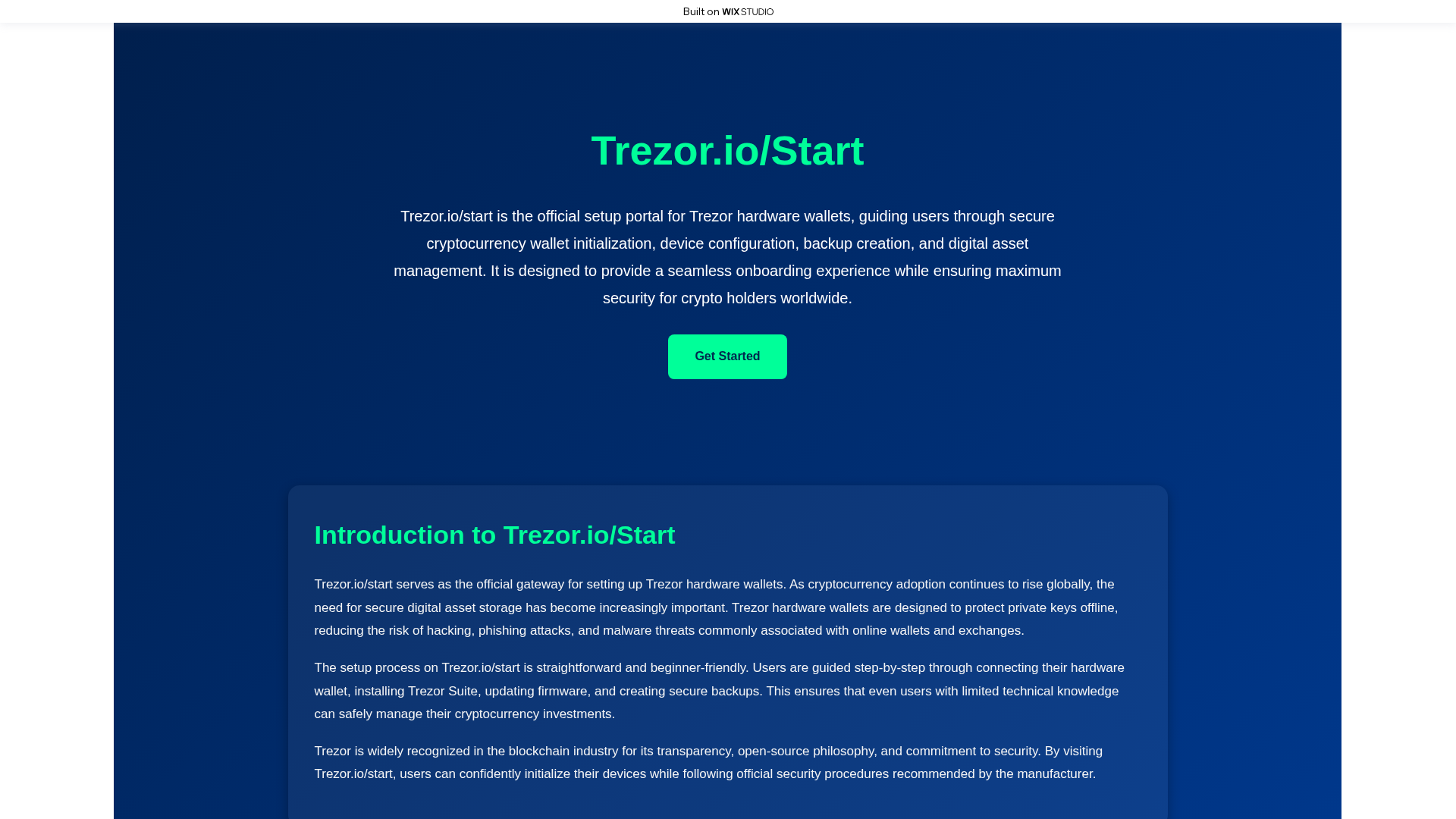 Screenshot of learnapp-startio.wixstudio.com