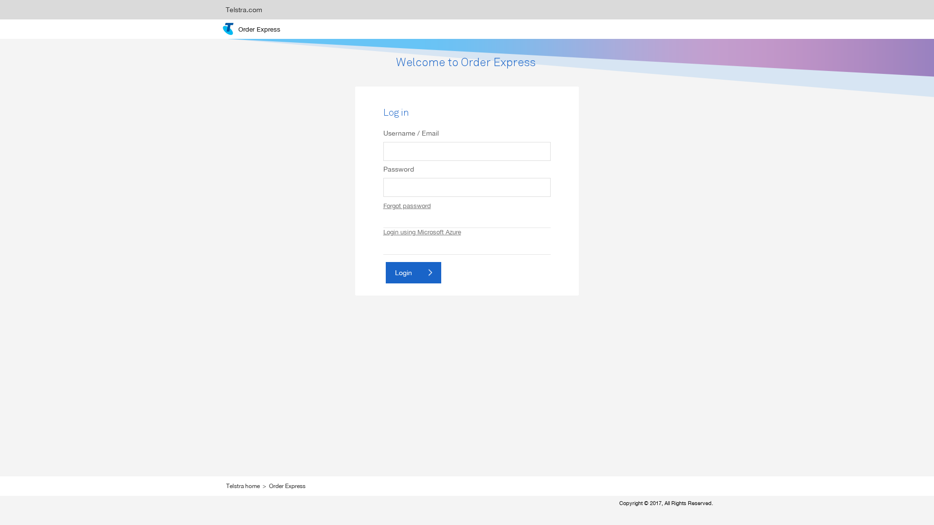 Screenshot of uat.orderexpress.net.au