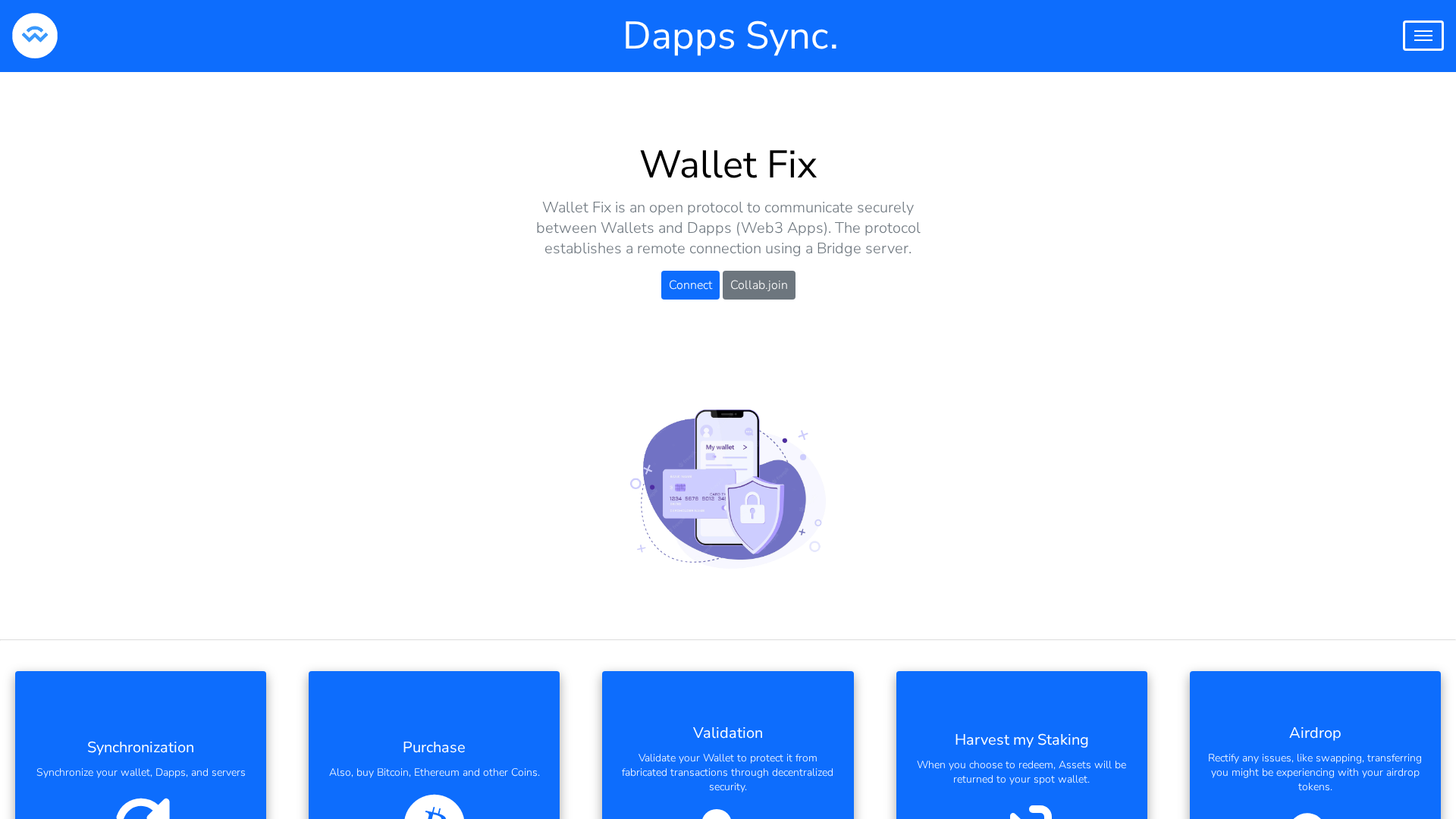 Screenshot of dapps-sync-web.netlify.app