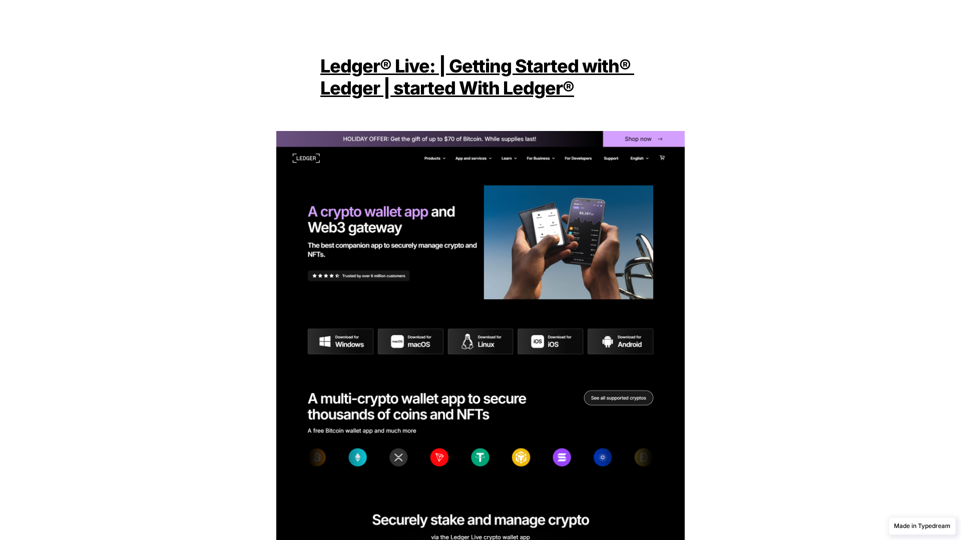 Screenshot of insert-ledger-eng_live.typedream.app
