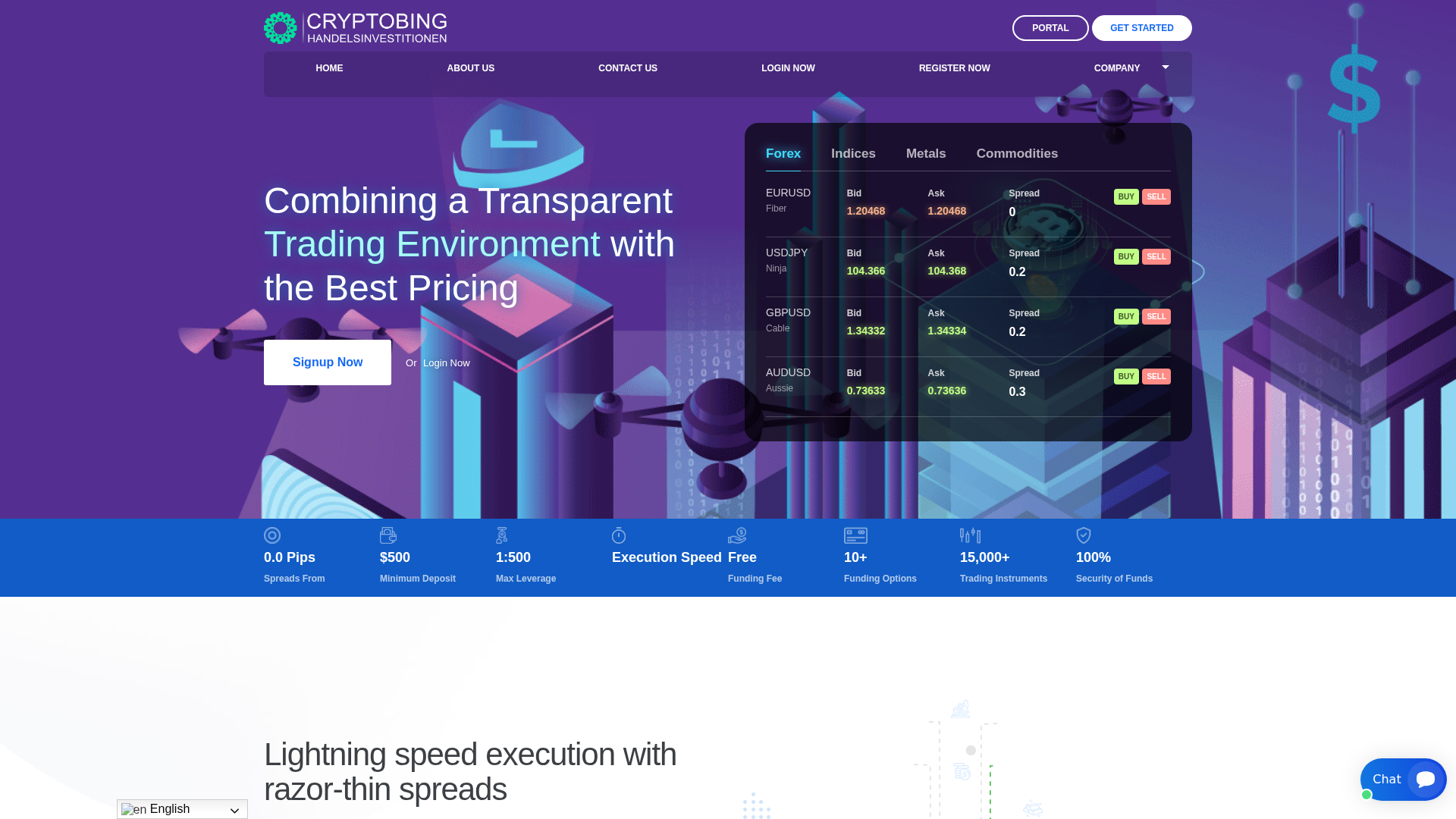 Screenshot of cryptobenghandelsinvestitionen.com