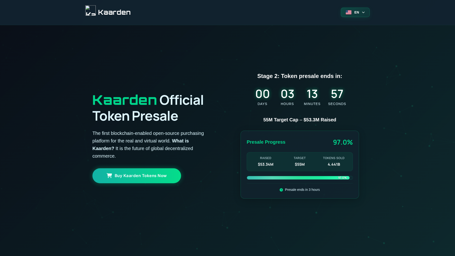 Screenshot of kaarden.net