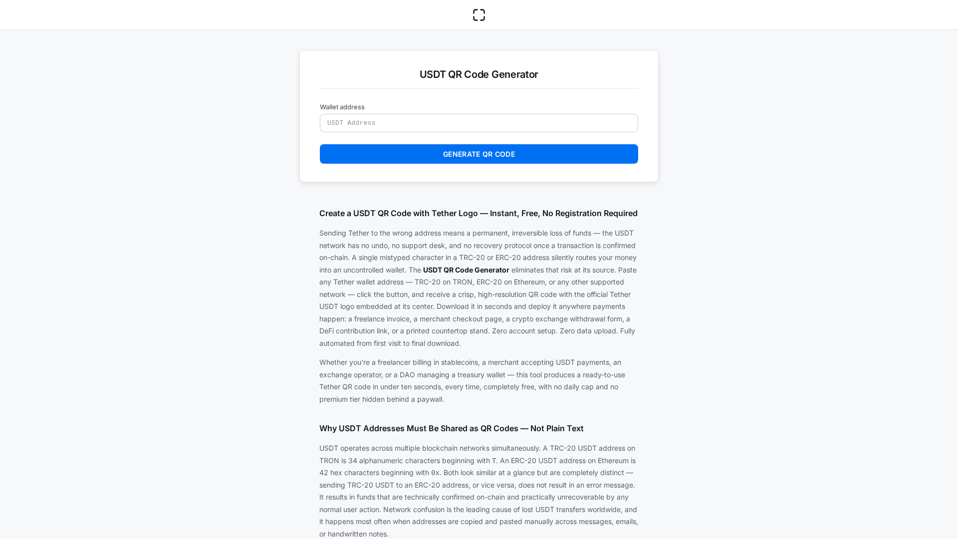 Screenshot of freeqr-codegenerator.com