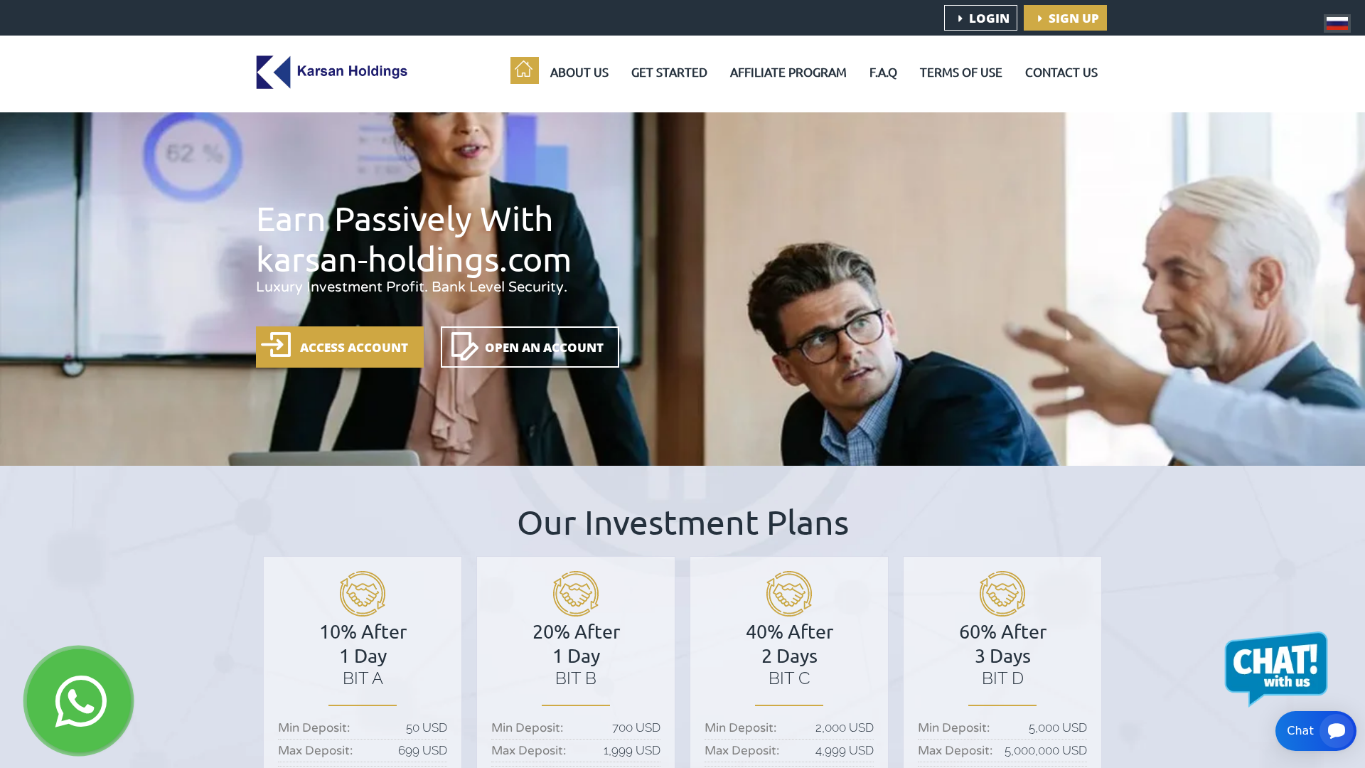 Screenshot of karsan-holdings.com