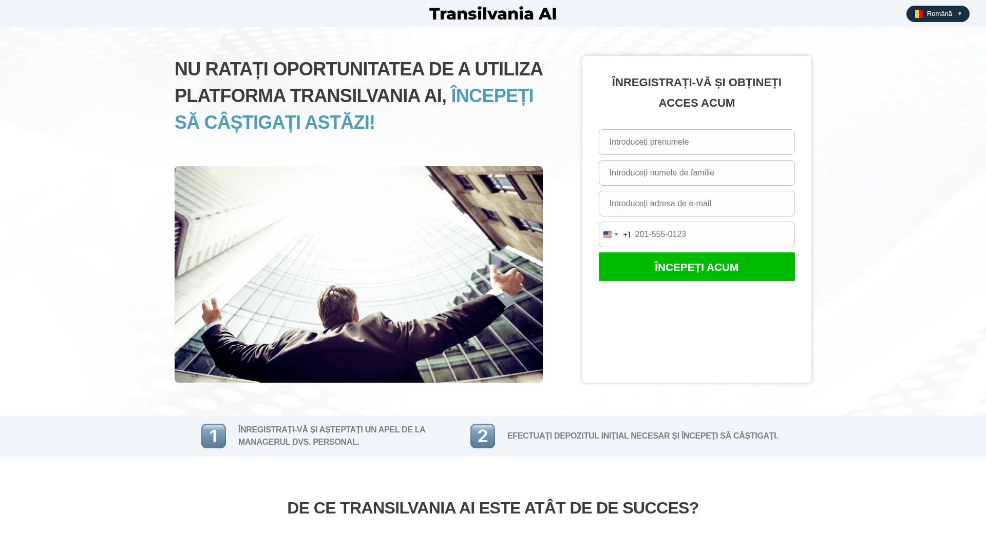 Screenshot of transilvaniaai-ro.live
