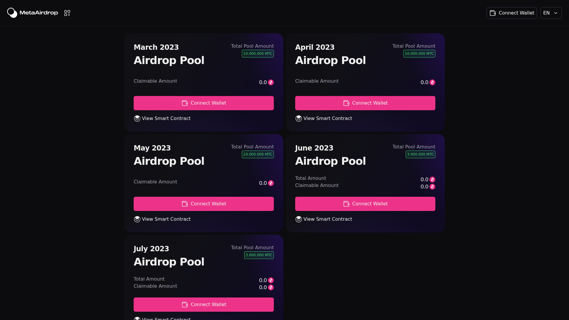 Screenshot of airdrop-interface.pages.dev
