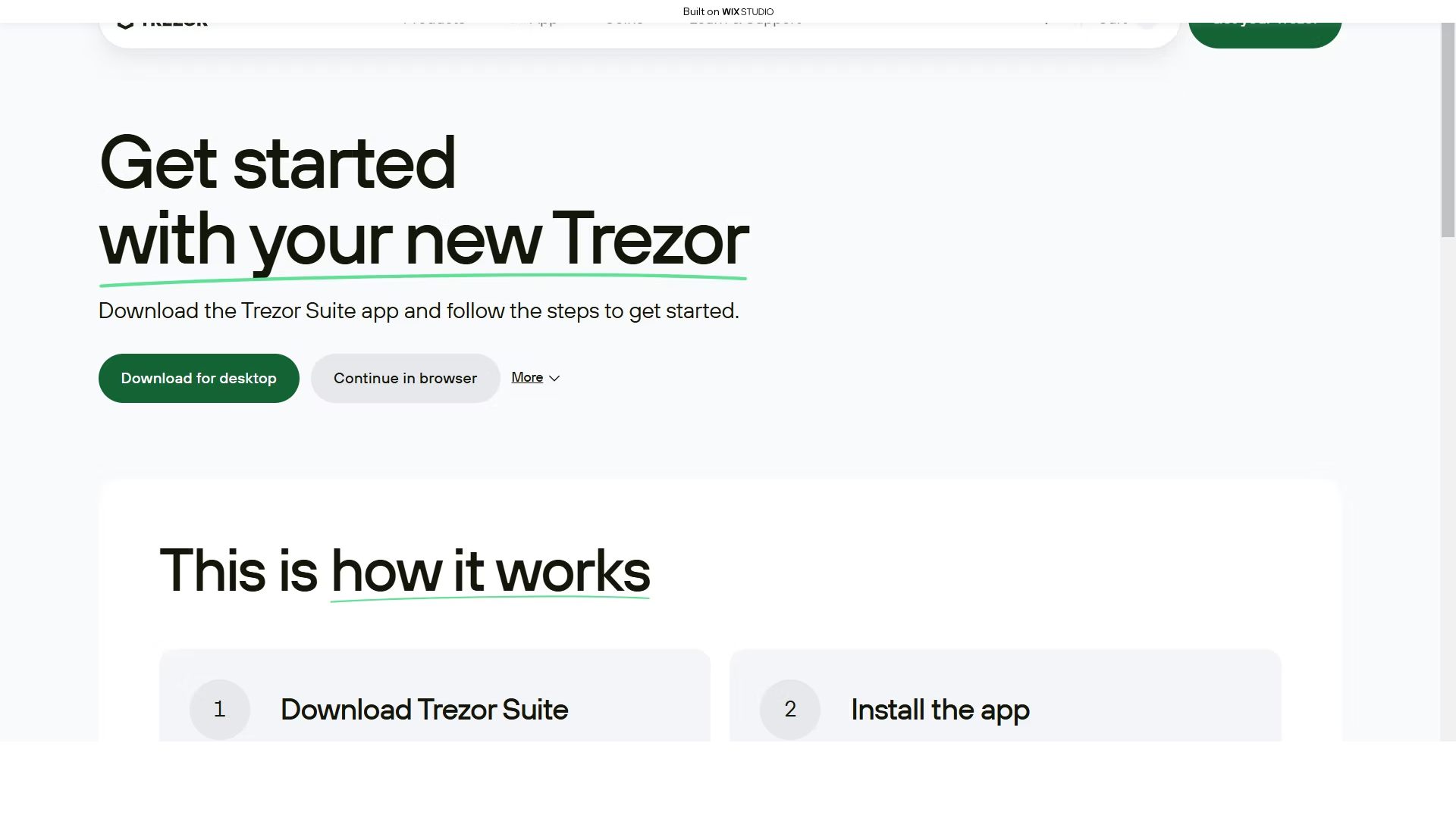 Screenshot of visit-trezio.wixstudio.com