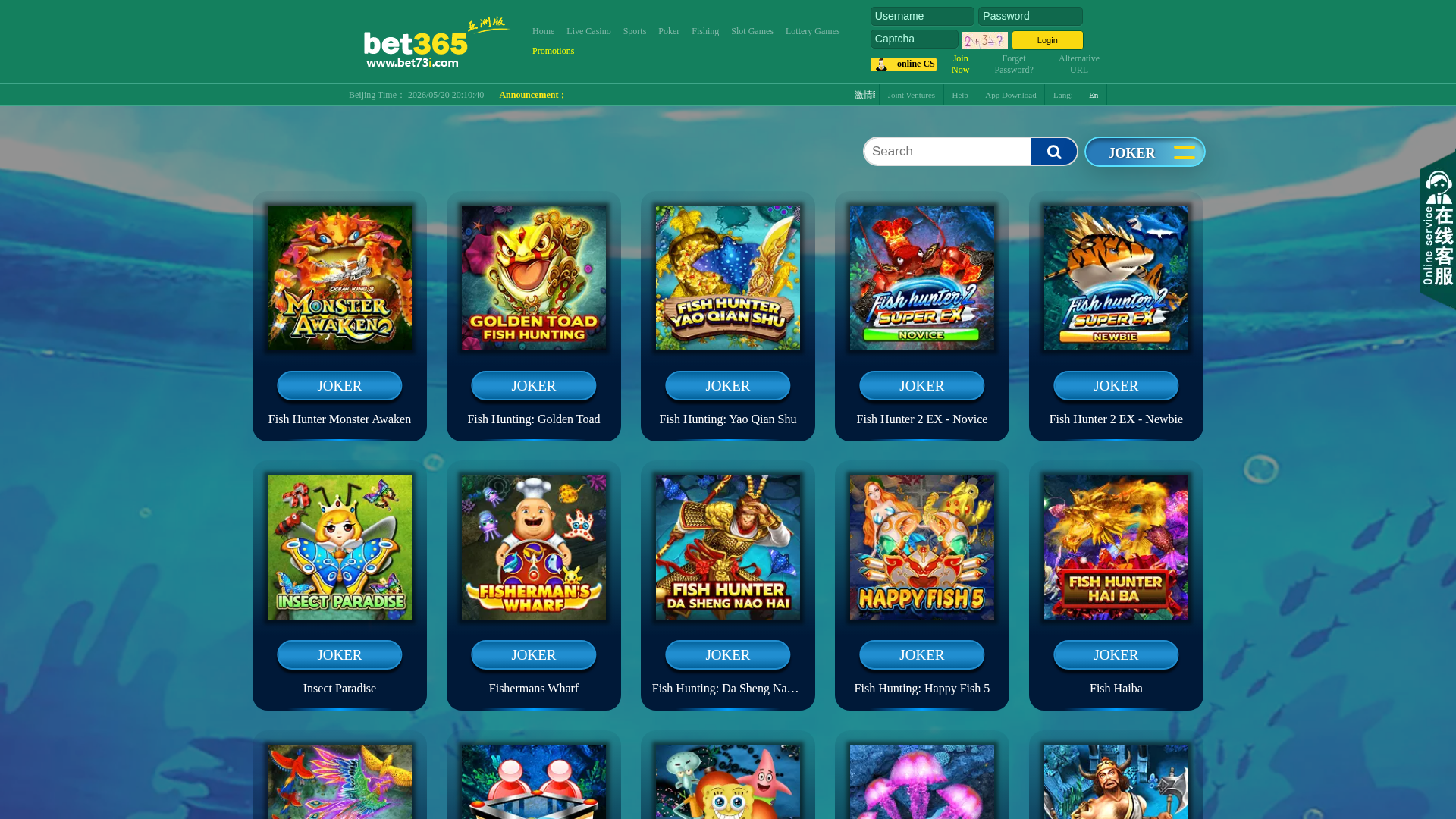 Screenshot of bet73096.com