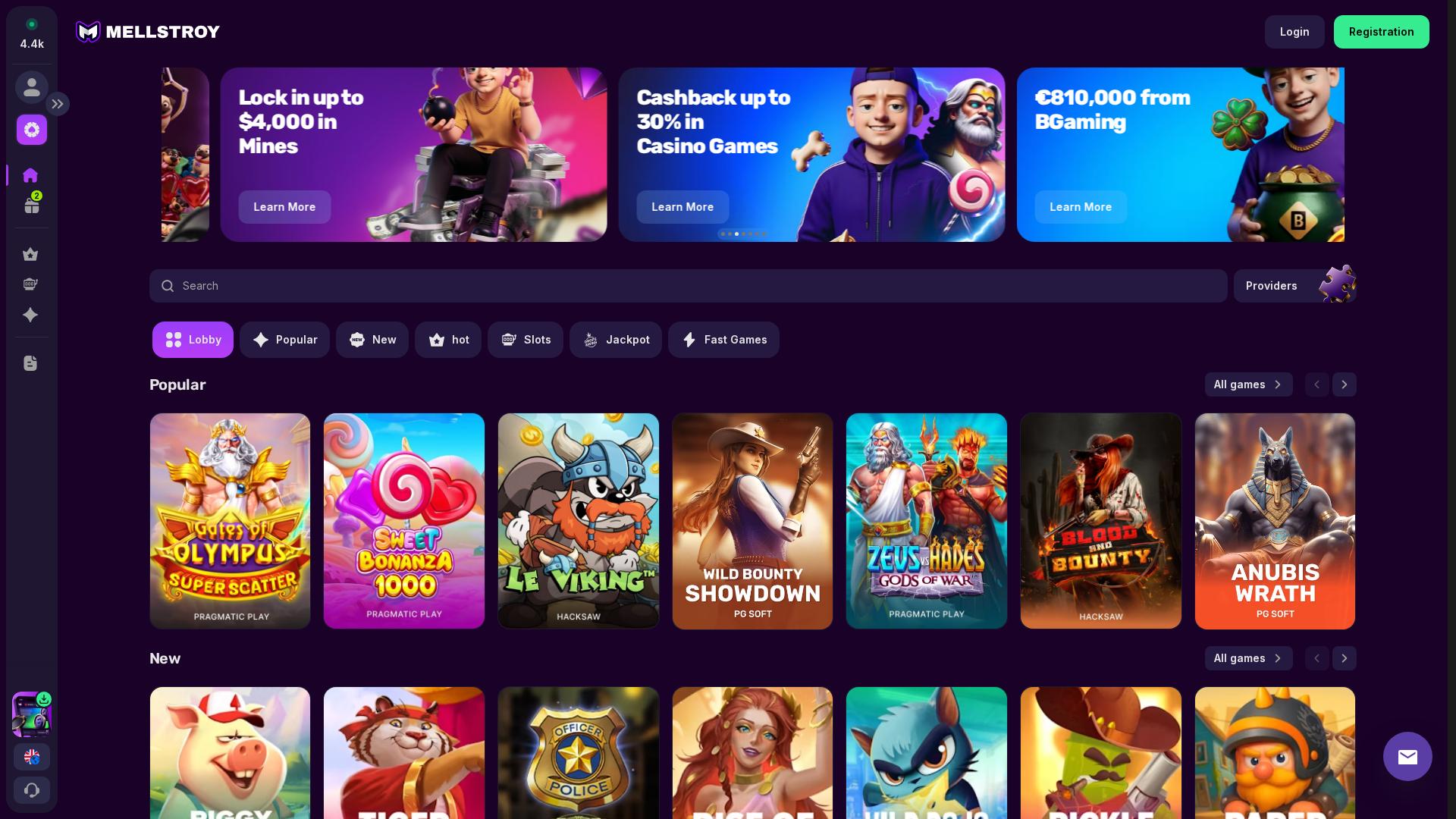 Screenshot of mellgamex.live