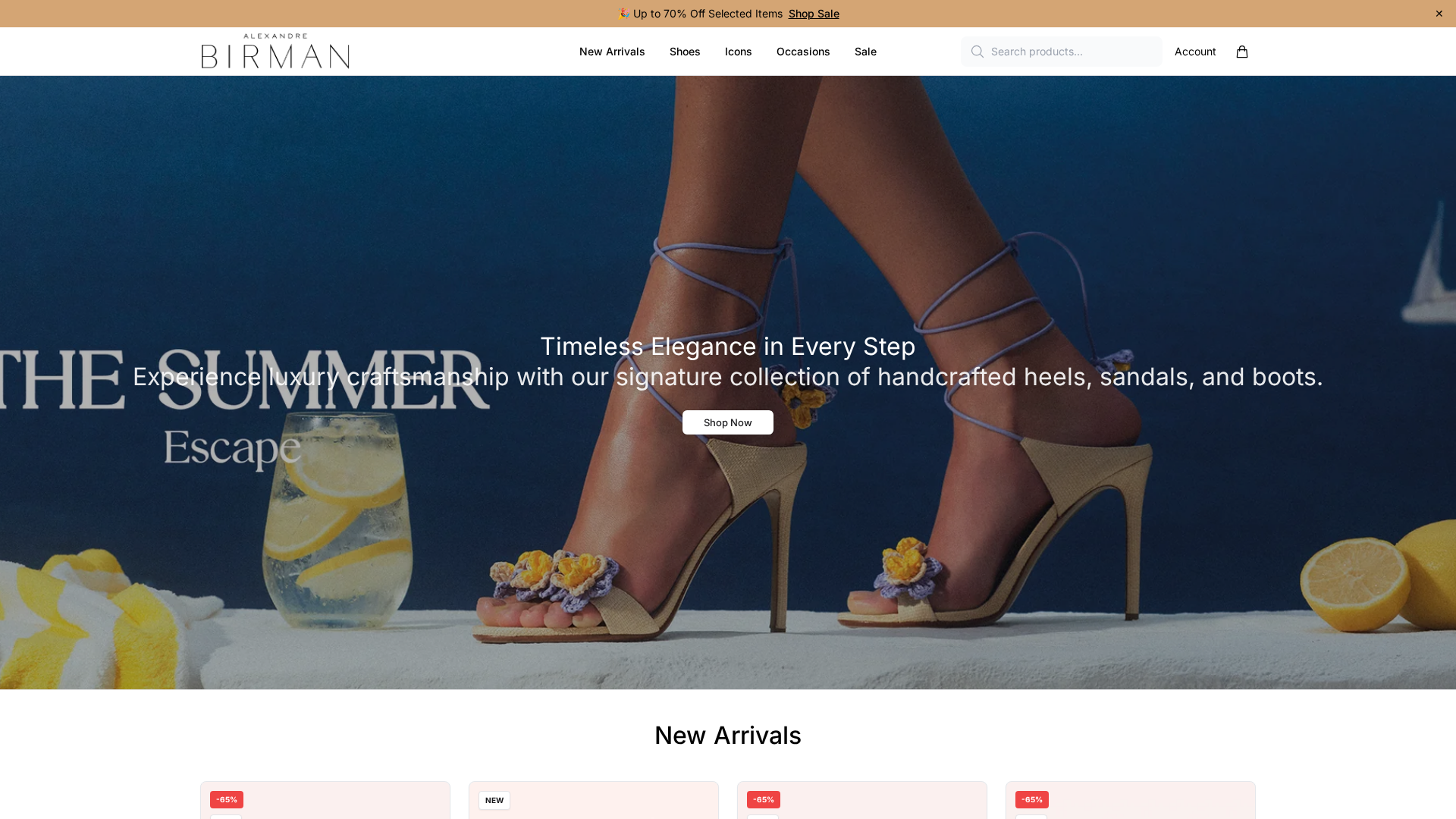 Screenshot of alexandrebirmanluxury.shop