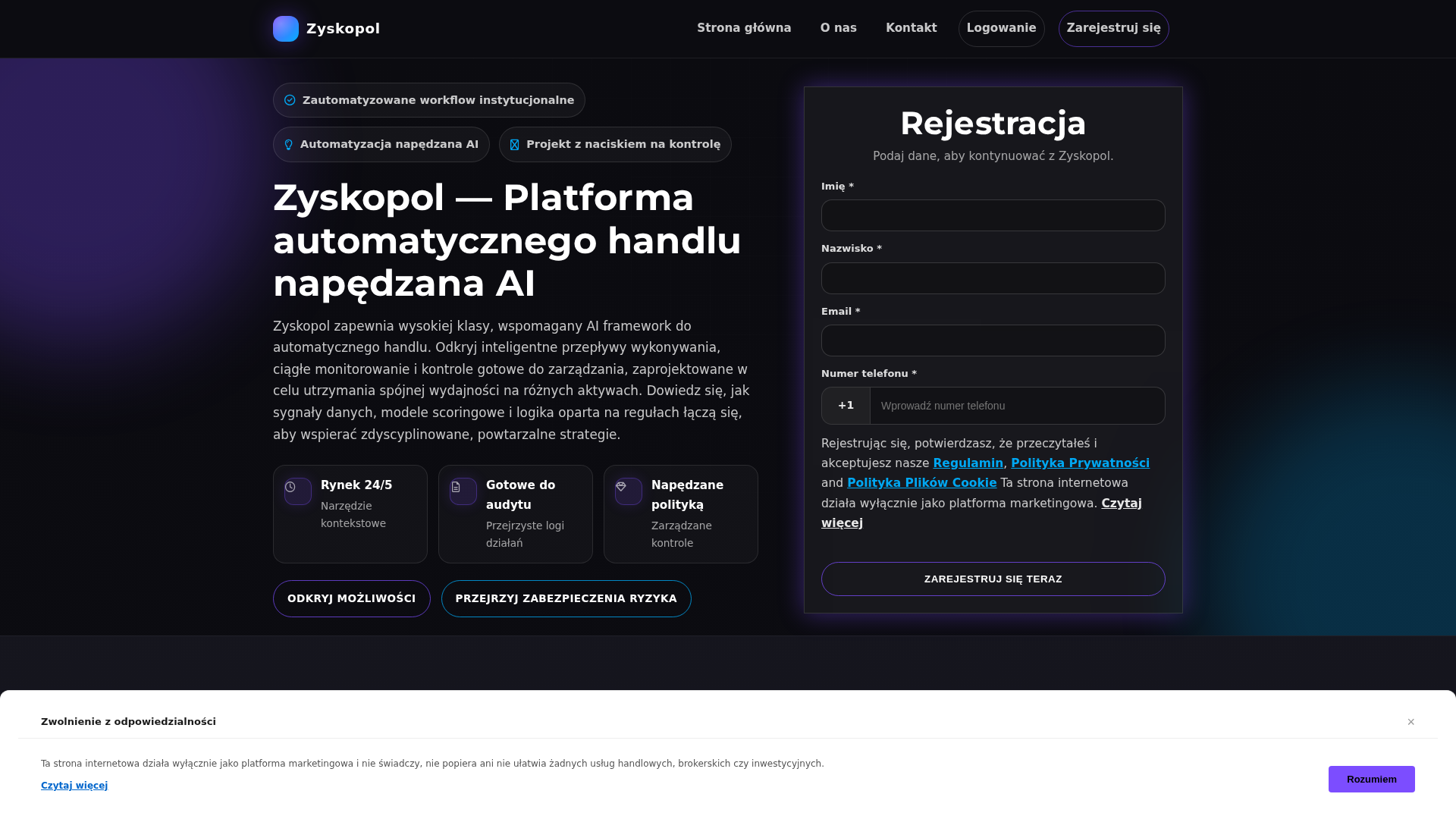Screenshot of zyskopol.digital