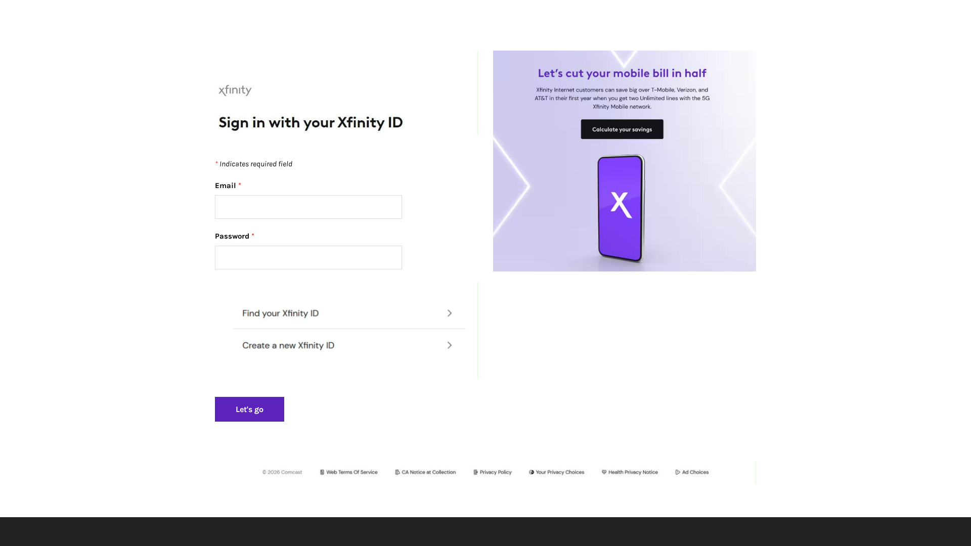 Screenshot of xxfinitywebnotify.weebly.com