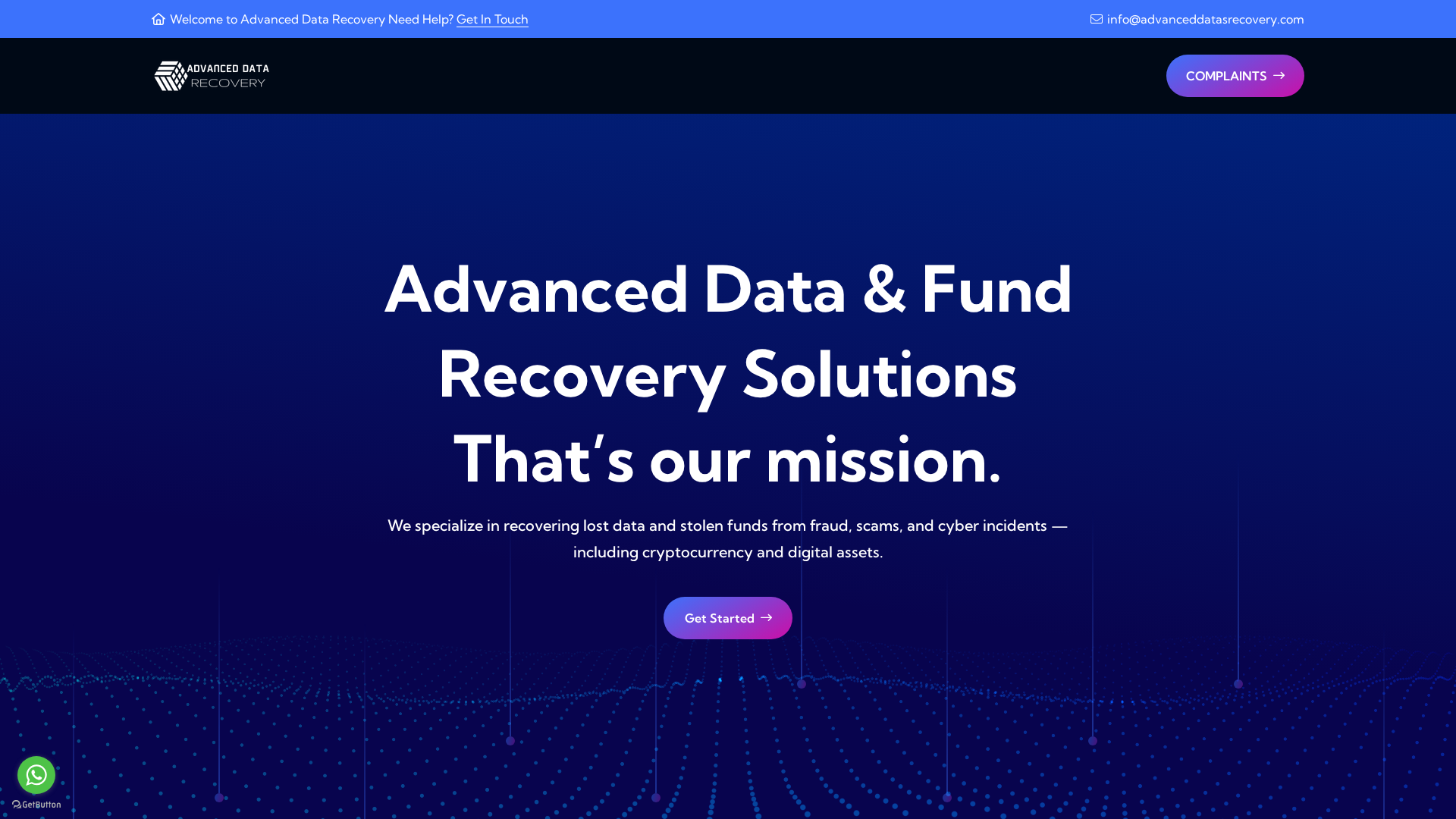 Screenshot of advanceddatasrecovery.com
