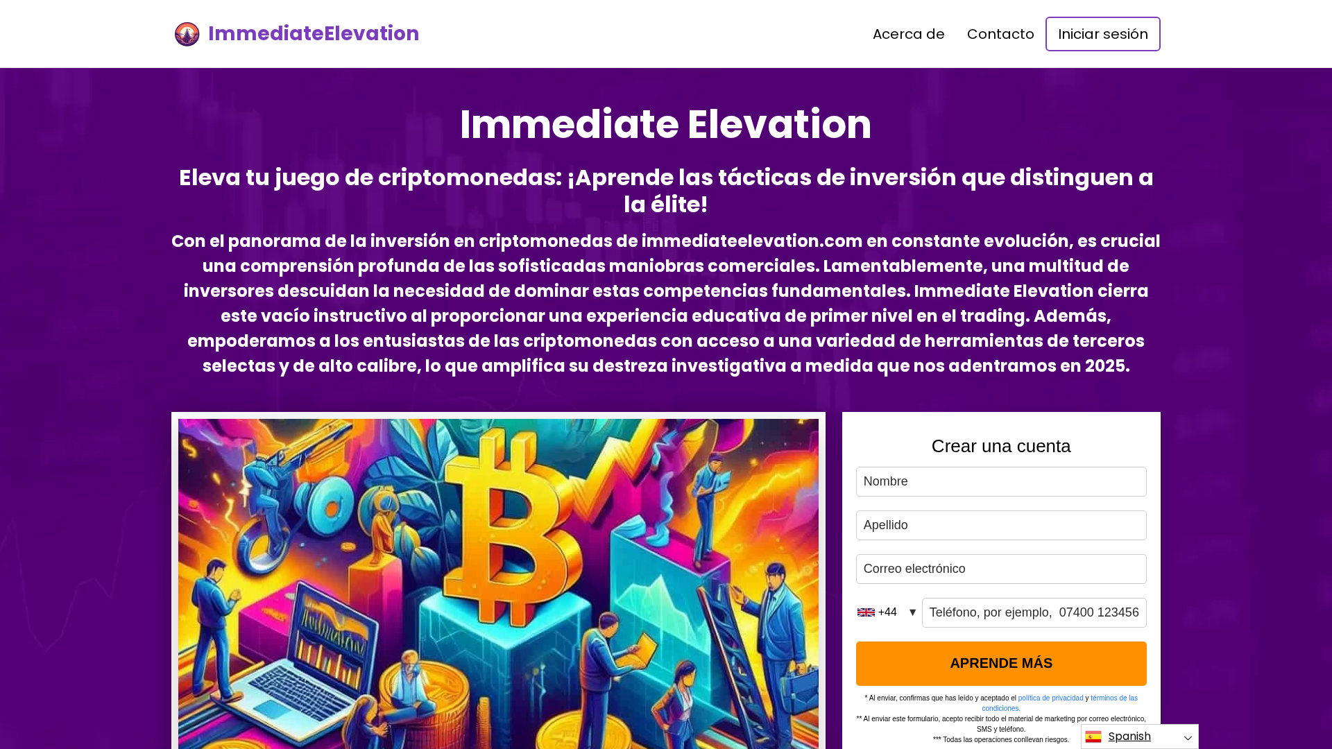 Screenshot of immediateelevation.com