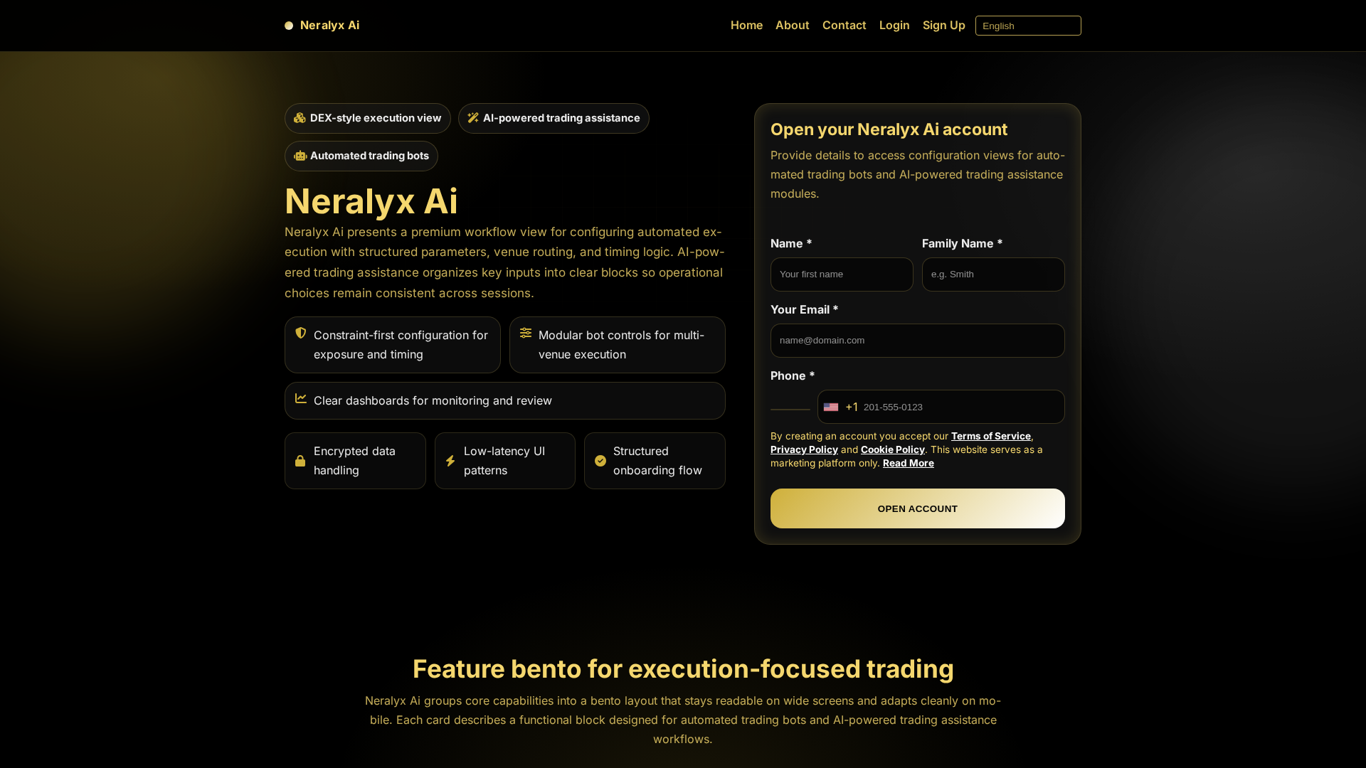 Screenshot of neralyxaiengine.com