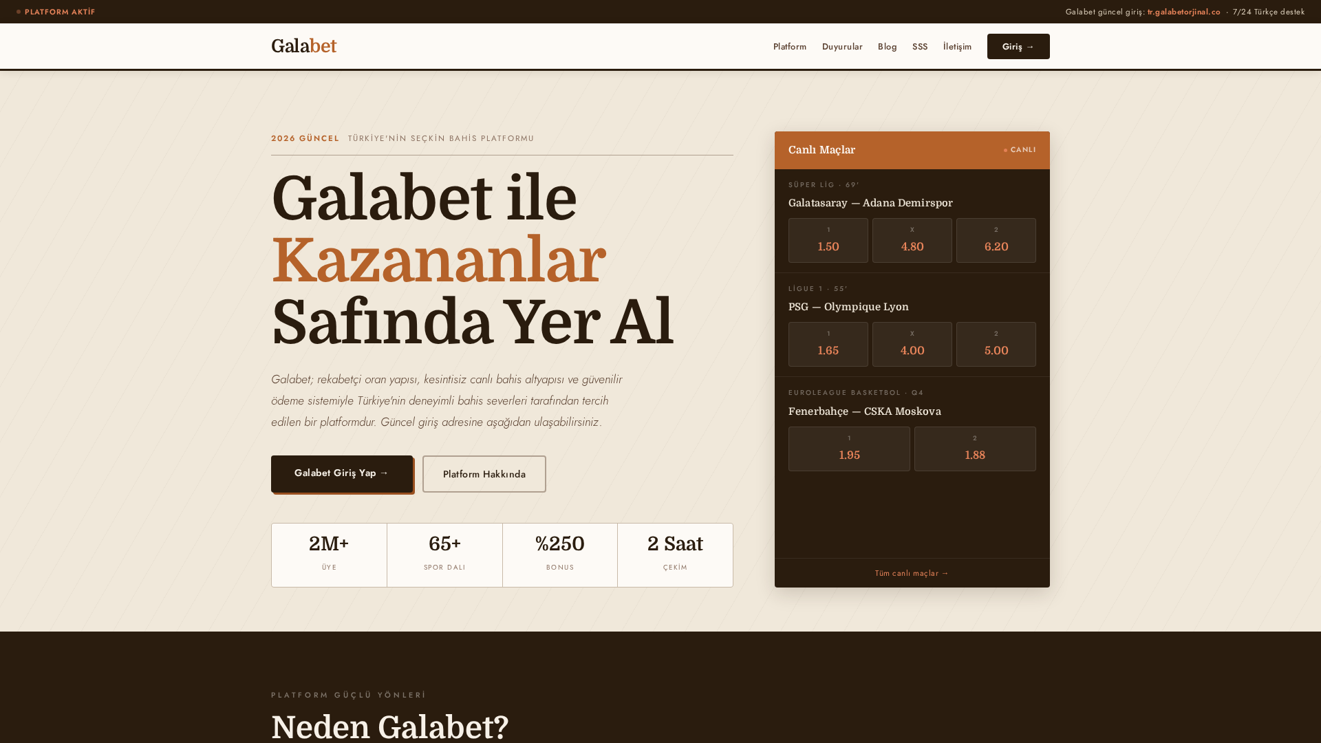 Screenshot of tr.galabetorjinal.co
