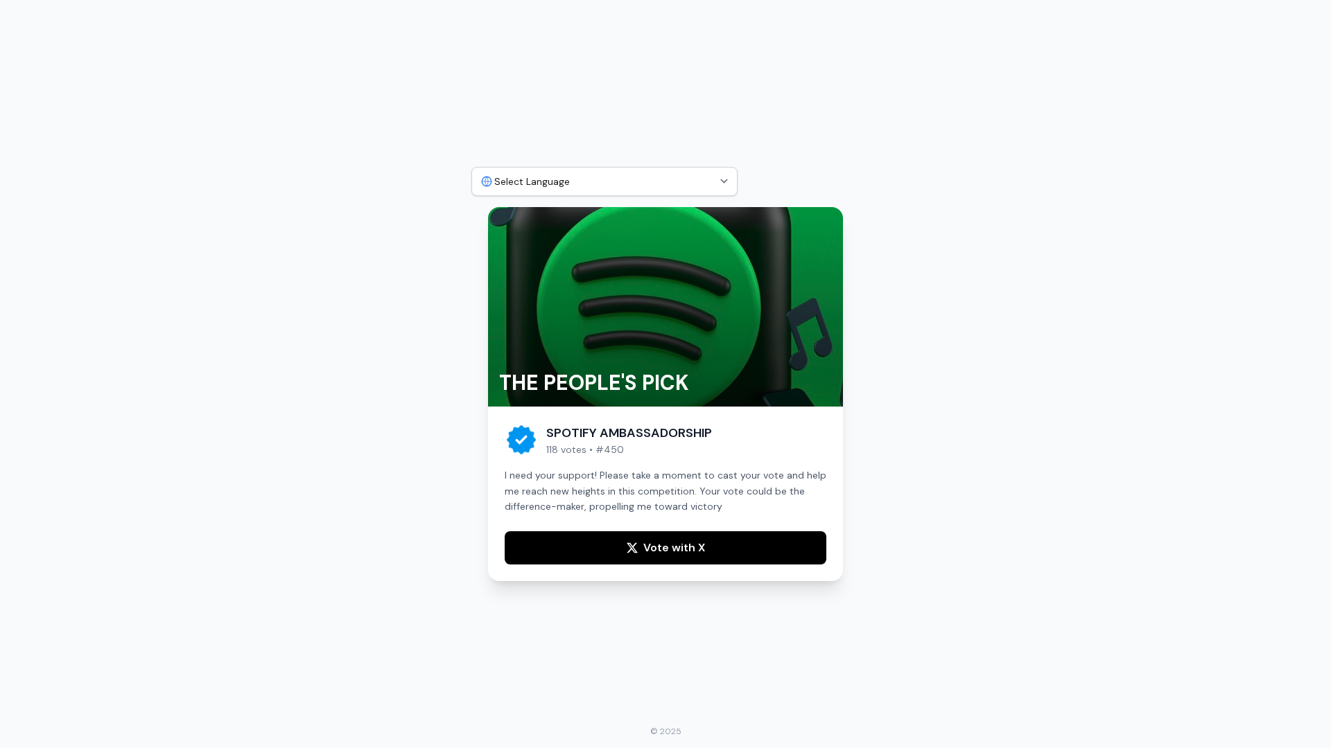 Screenshot of vote-1780192853.vercel.app