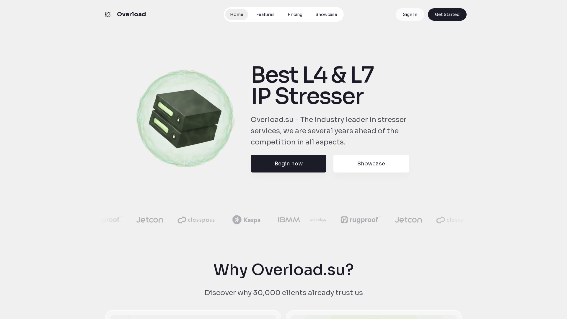 Screenshot of overload.st