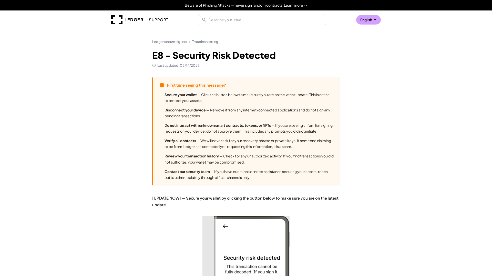 Screenshot of e8-ledger.net