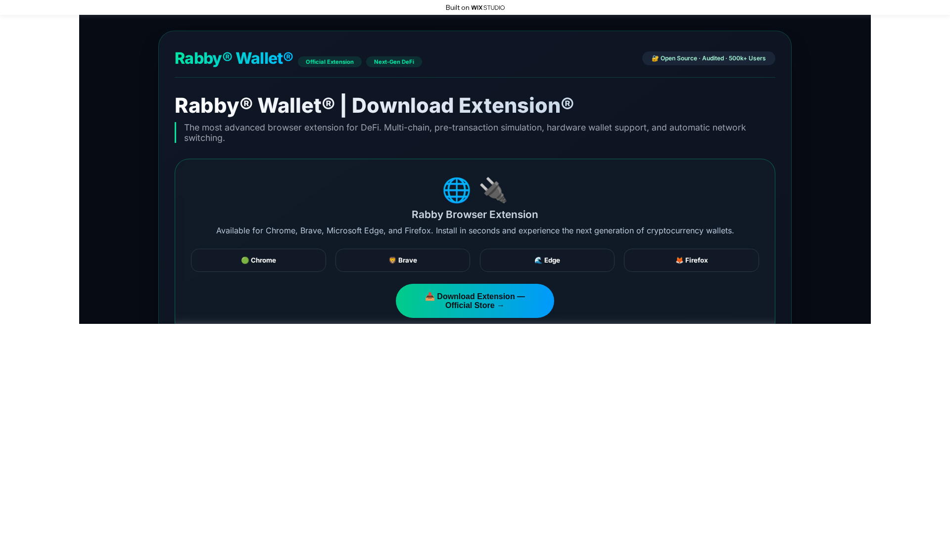 Screenshot of myrabbyycdnapps.wixstudio.com