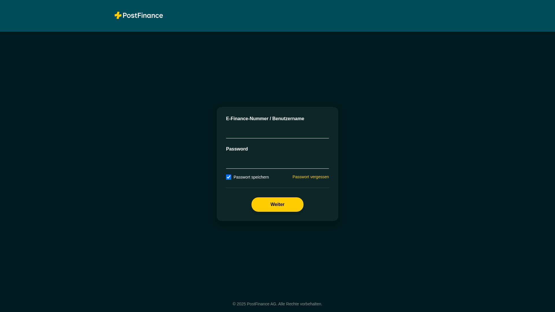 Screenshot of postfin-rd.abrdns.com