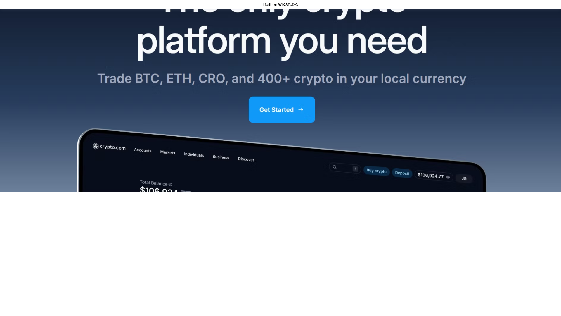 Screenshot of nav-cyrptocdn.wixstudio.com