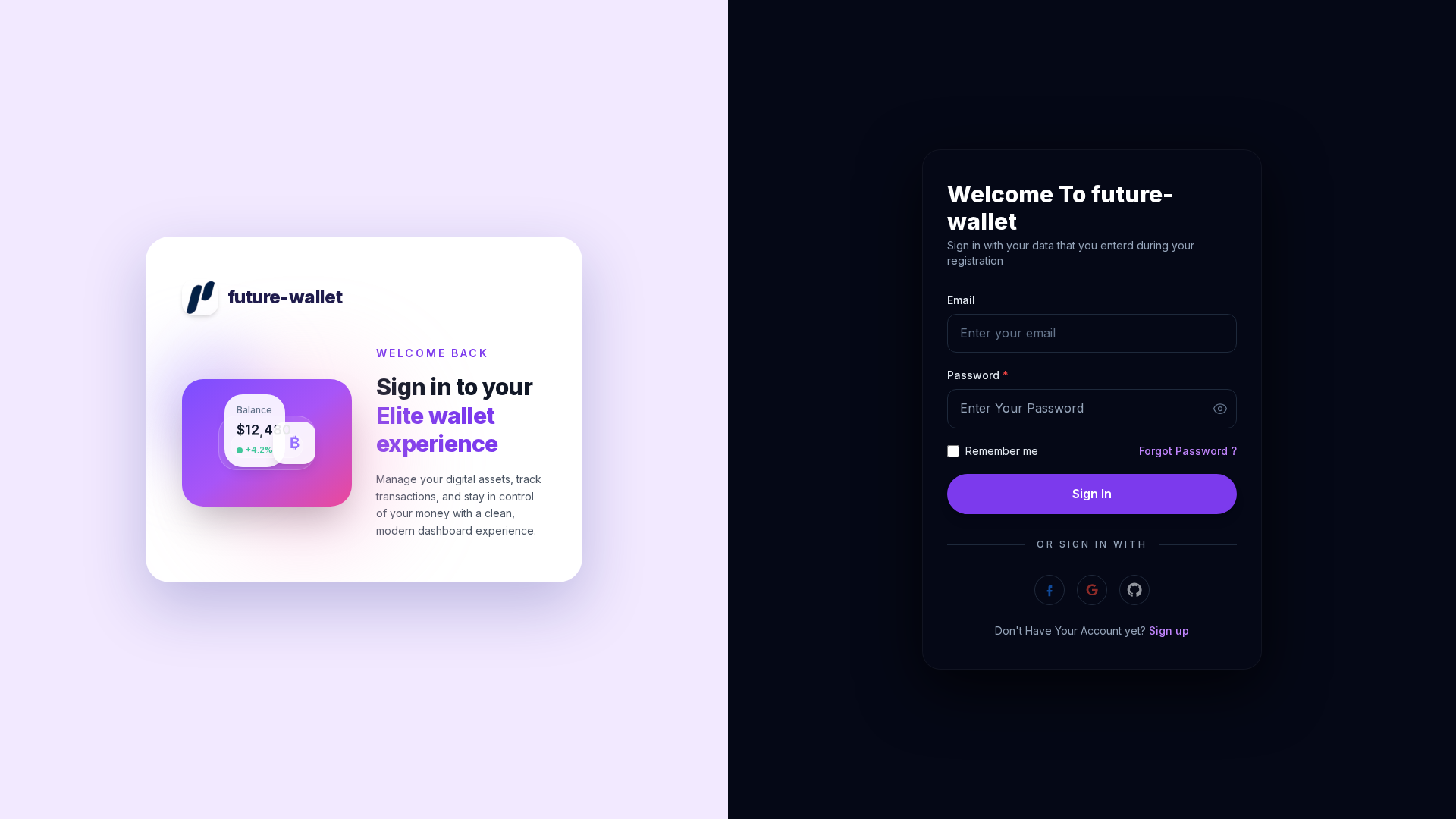 Screenshot of secure.future-wallet.io