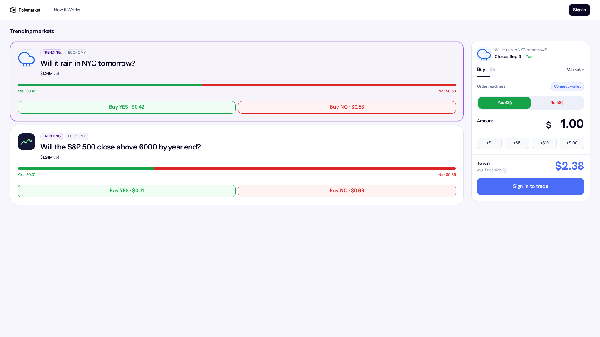 Screenshot of polymarket-demo-cfx.pages.dev