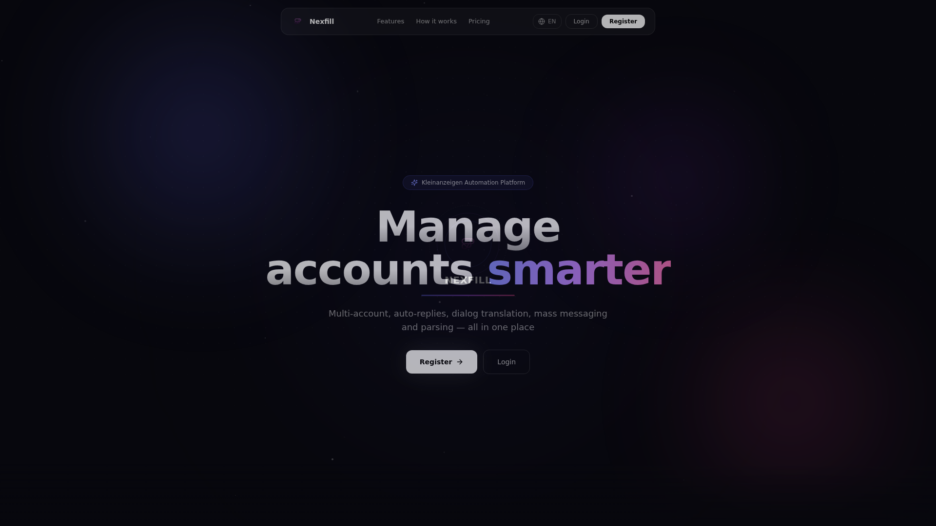 Screenshot of nexfill.ws