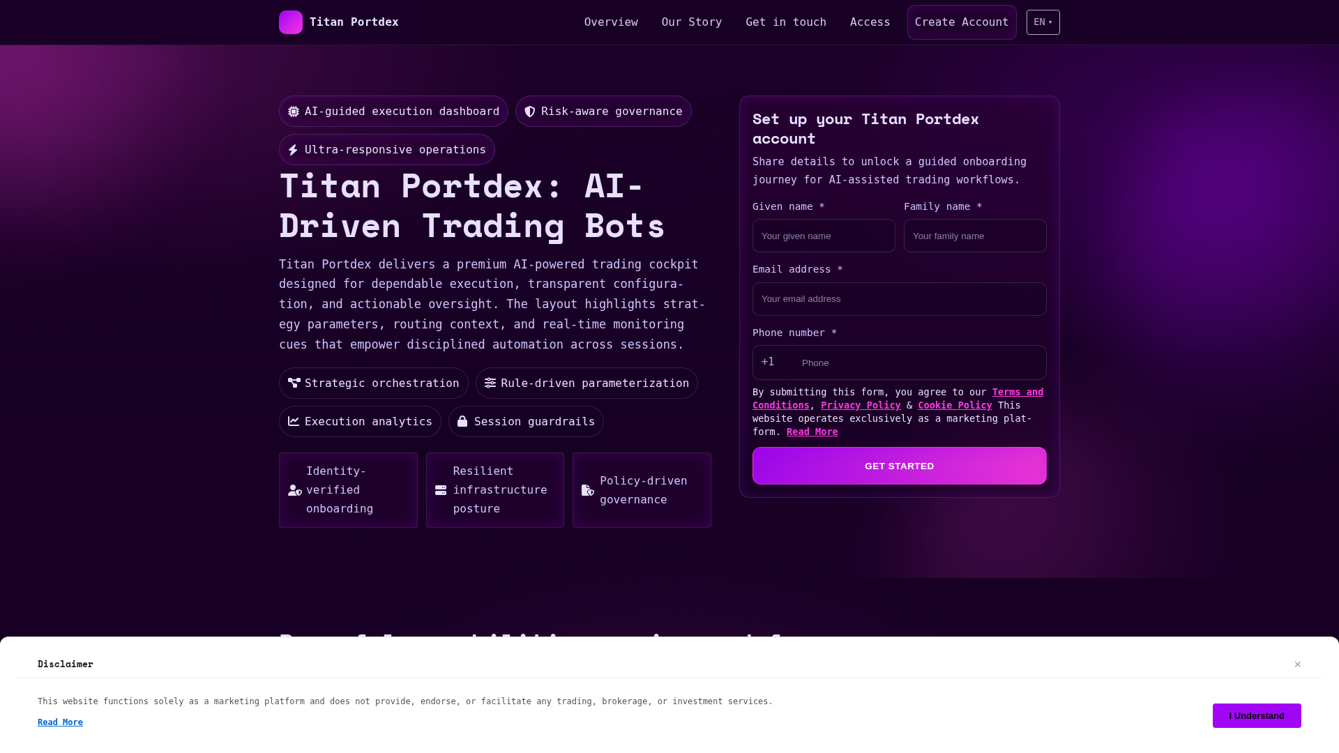 Screenshot of titan-portdex.digital