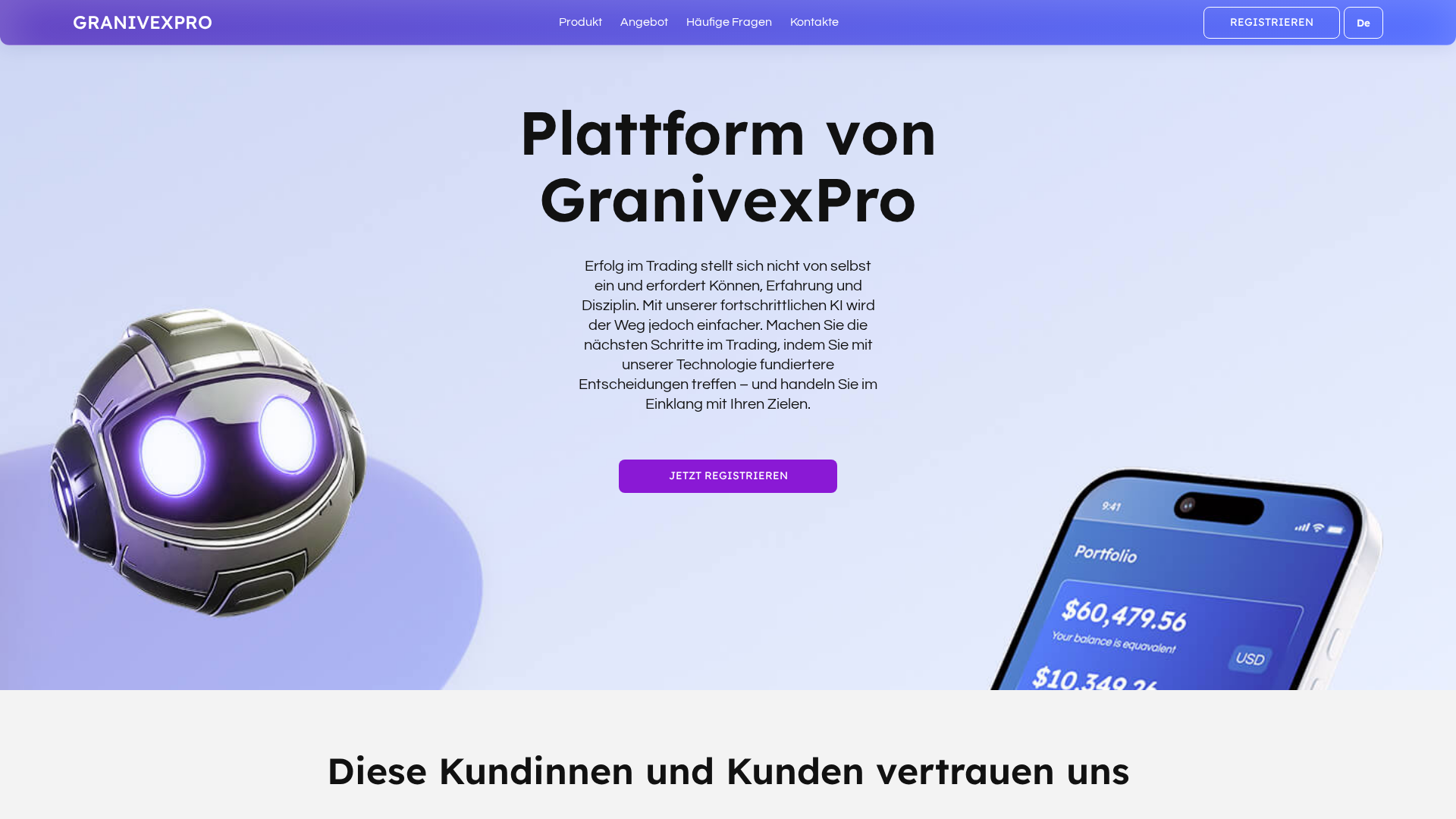Screenshot of granivexpro-ai.com