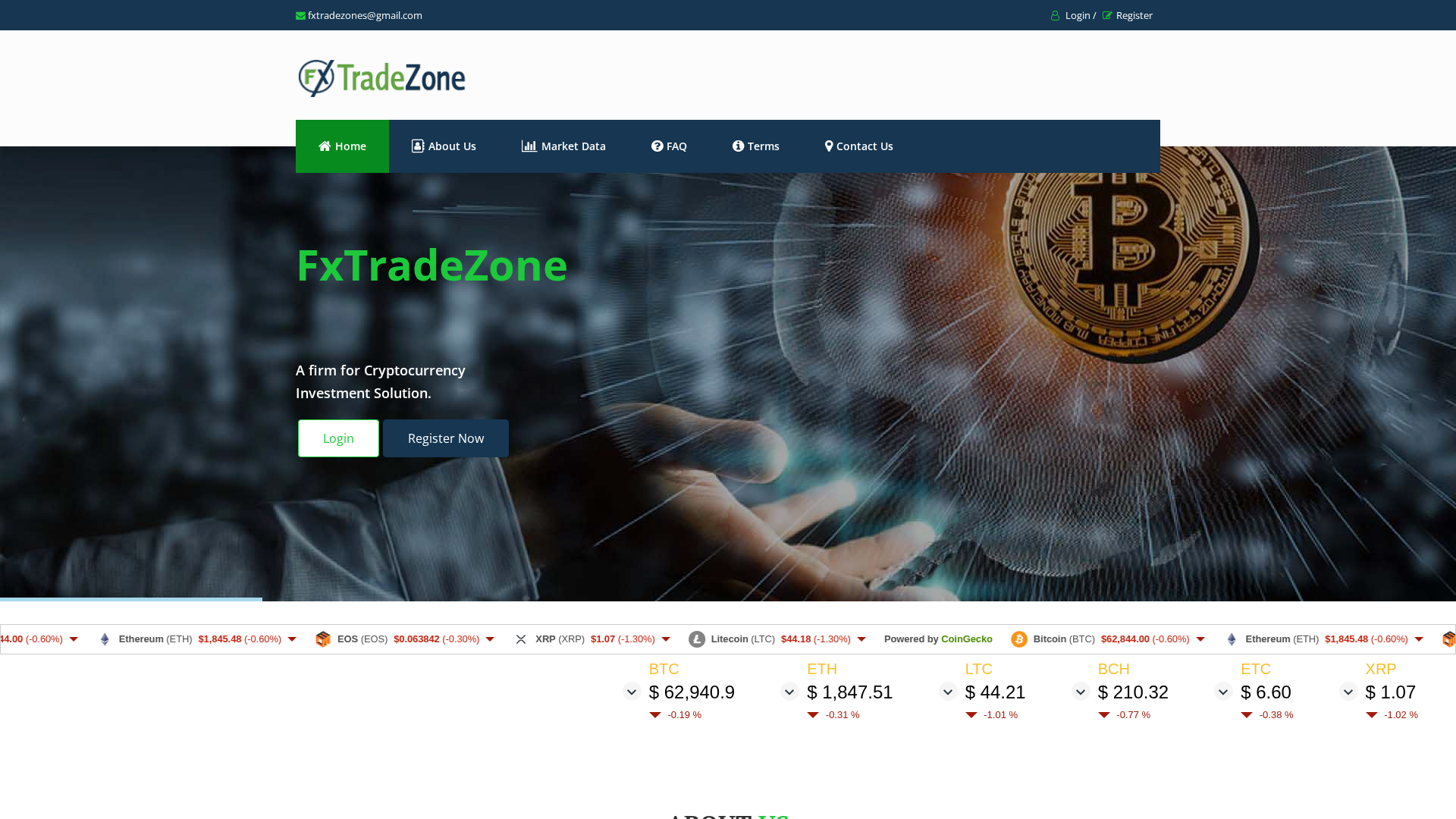 Screenshot of fxtradezone.net