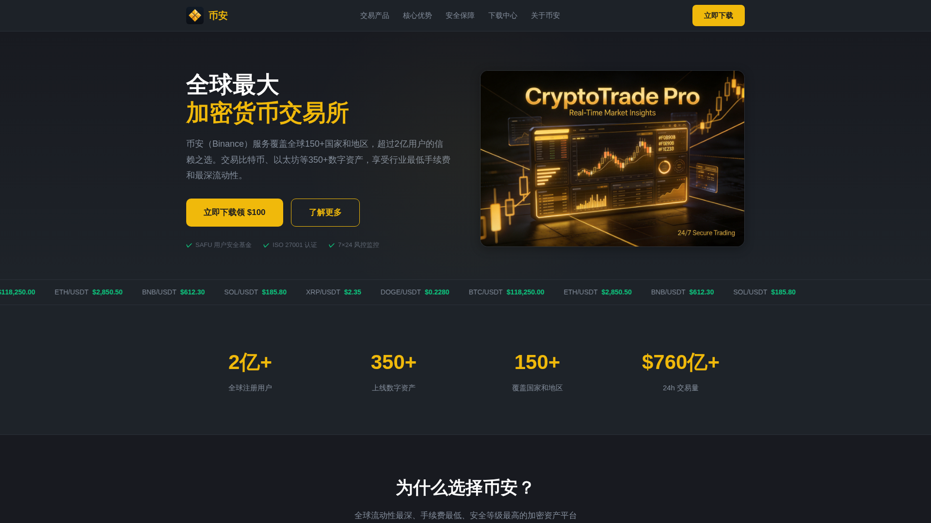 Screenshot of binancecc.com.cn