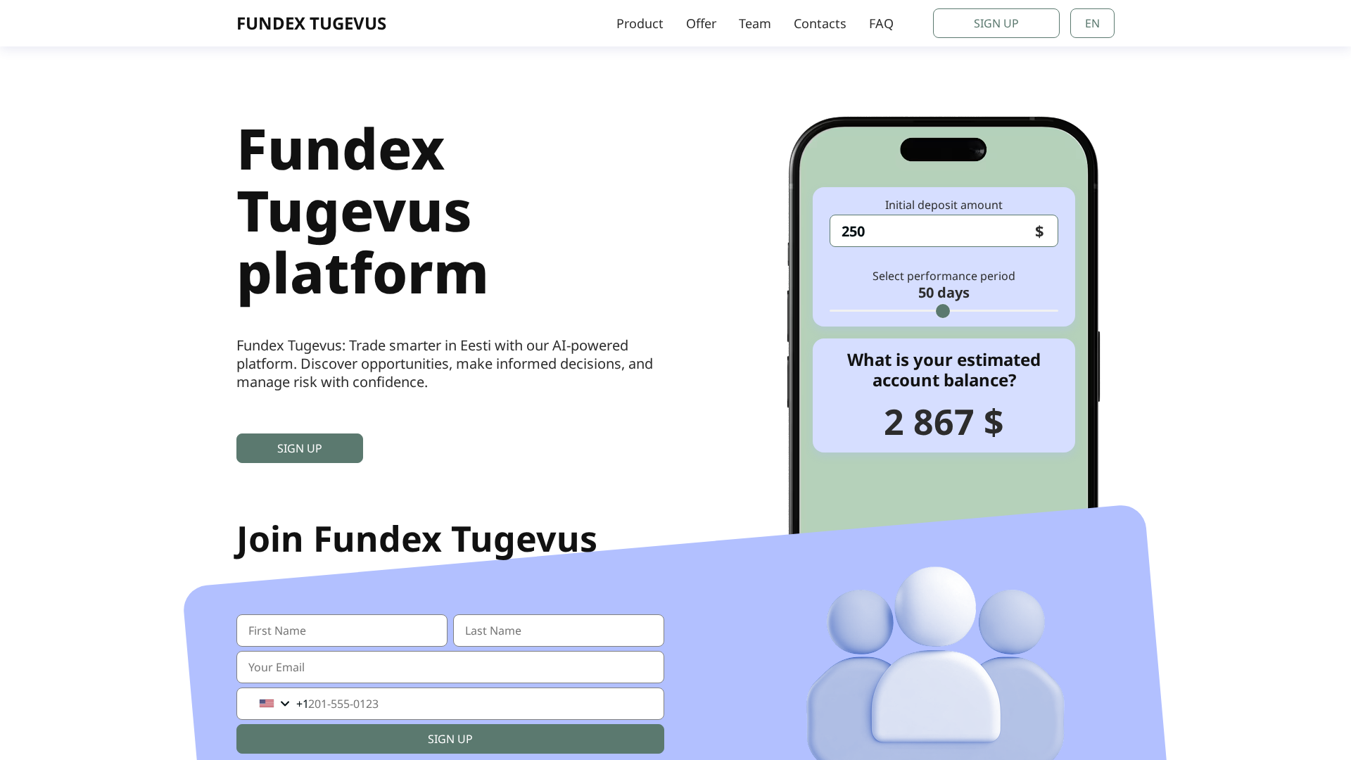 Screenshot of fundex-tugevus.com