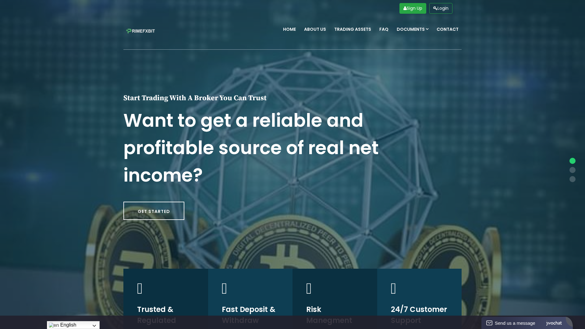 Screenshot of primefxbit.com