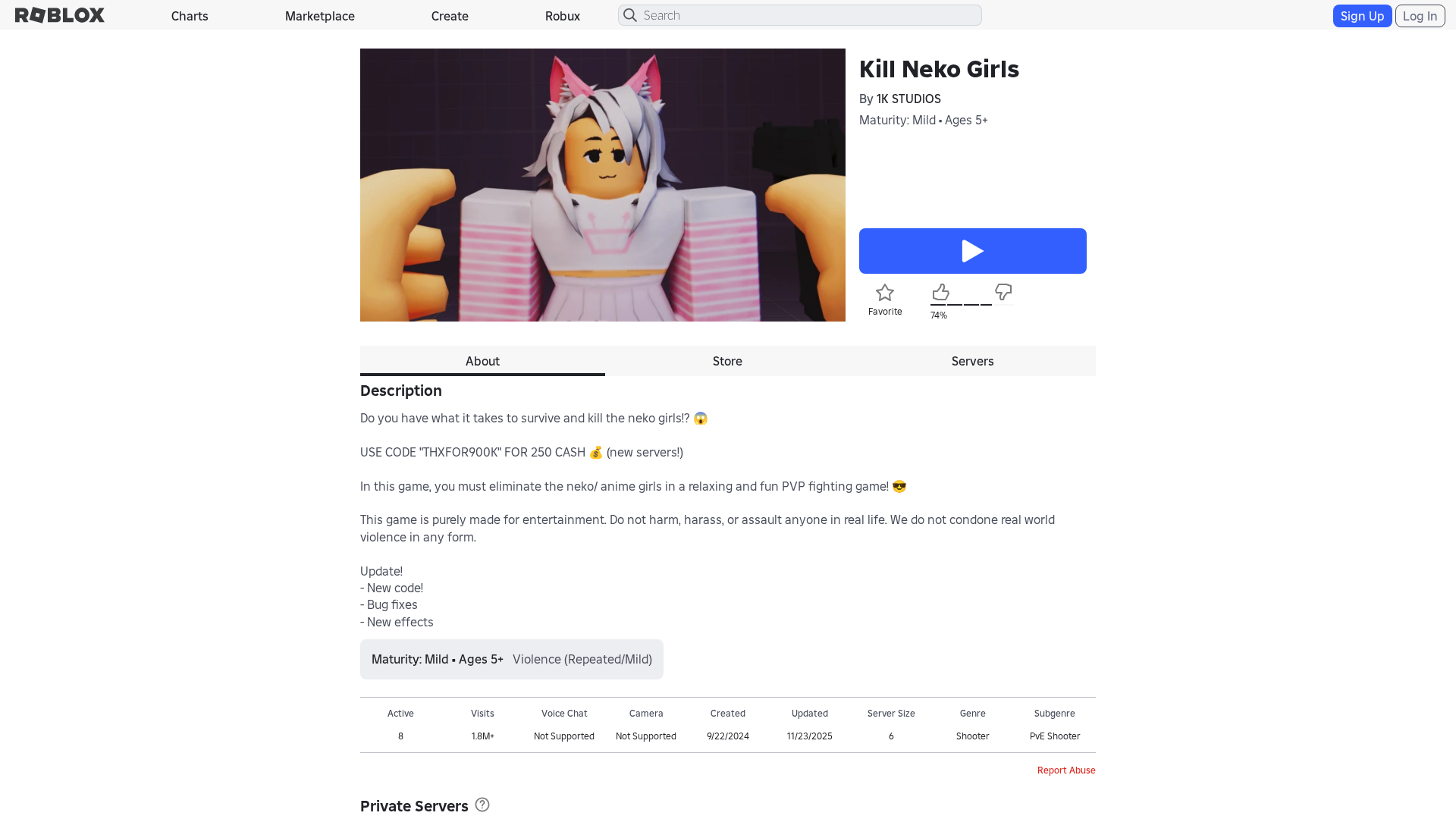 Screenshot of www.roblox.tc