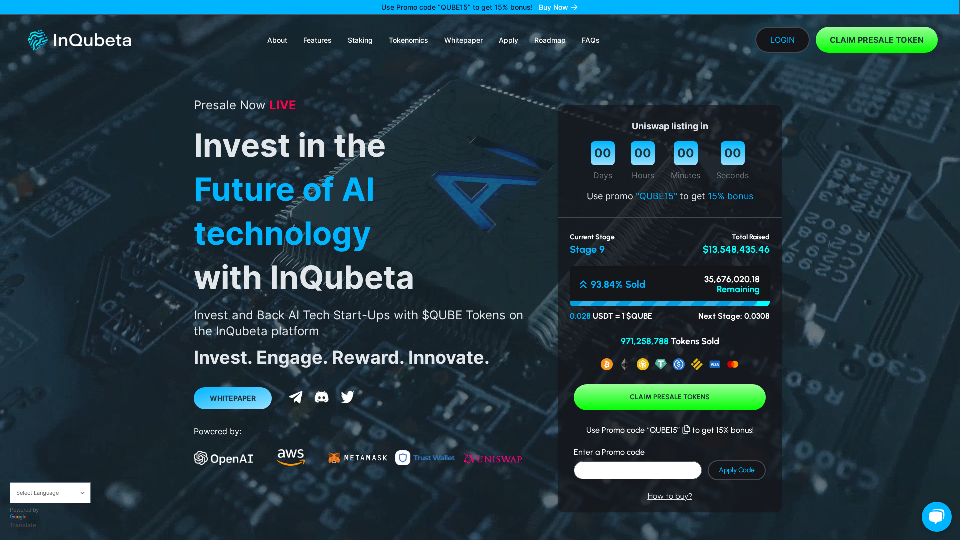 Screenshot of airdrop-inqubeta.pages.dev
