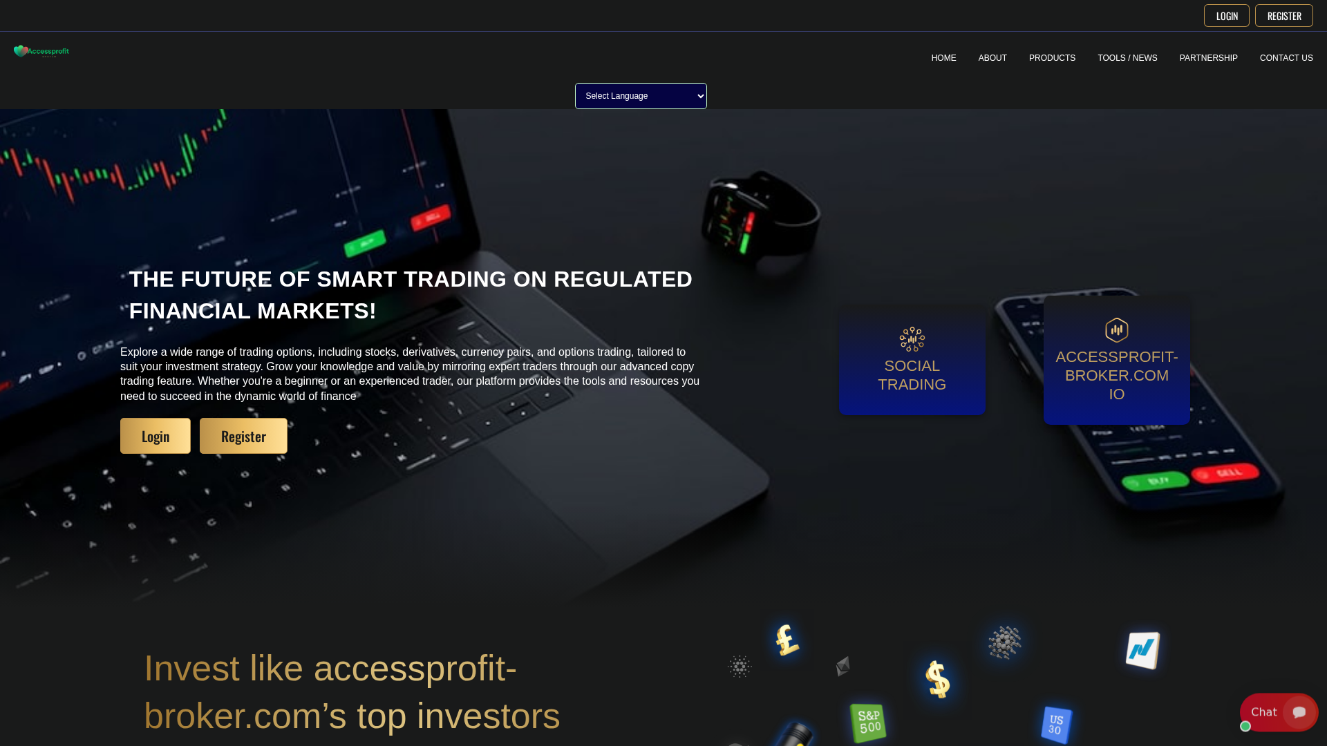 Screenshot of accessprofit-broker.com