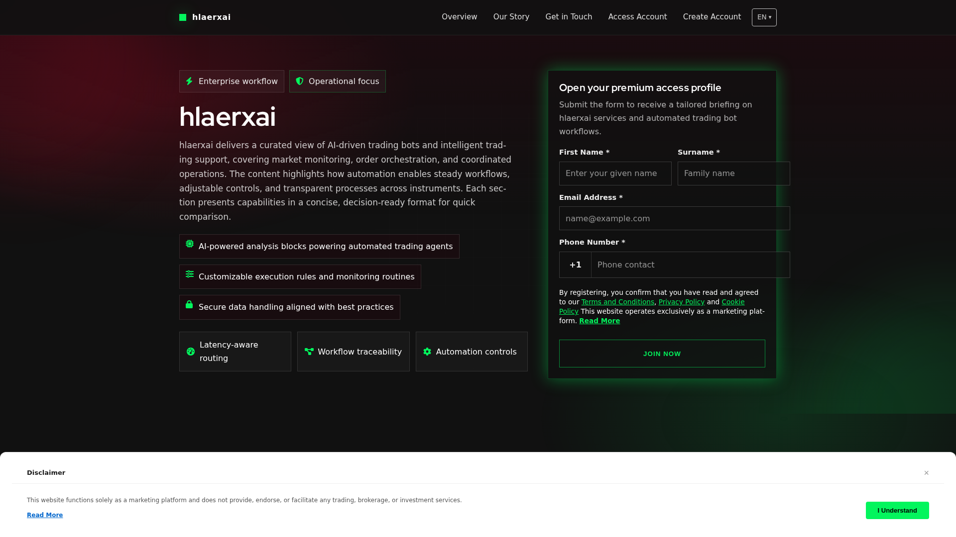 Screenshot of hlaerxai.digital