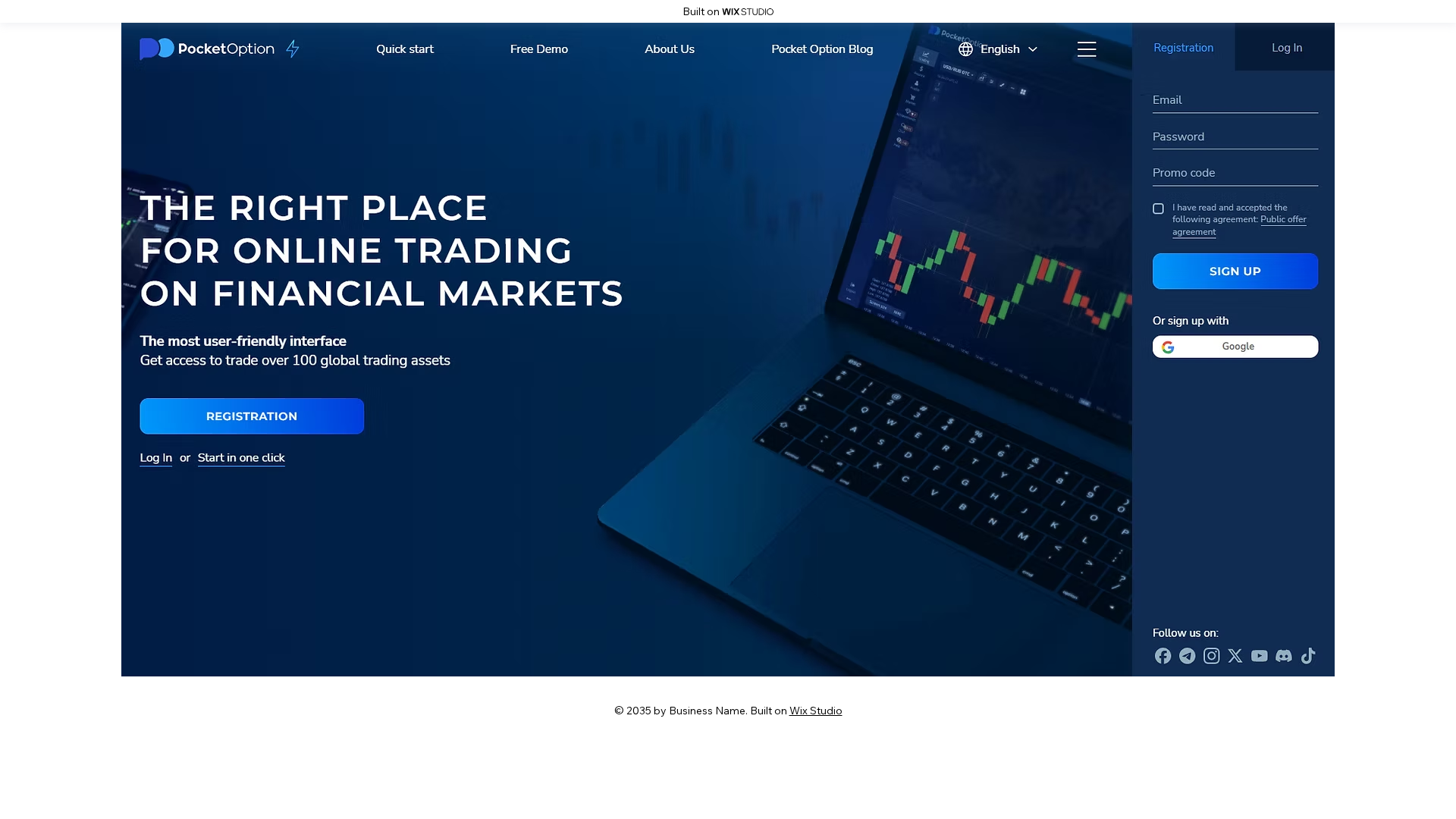 Screenshot of pocktoptioncdn-apps.wixstudio.com