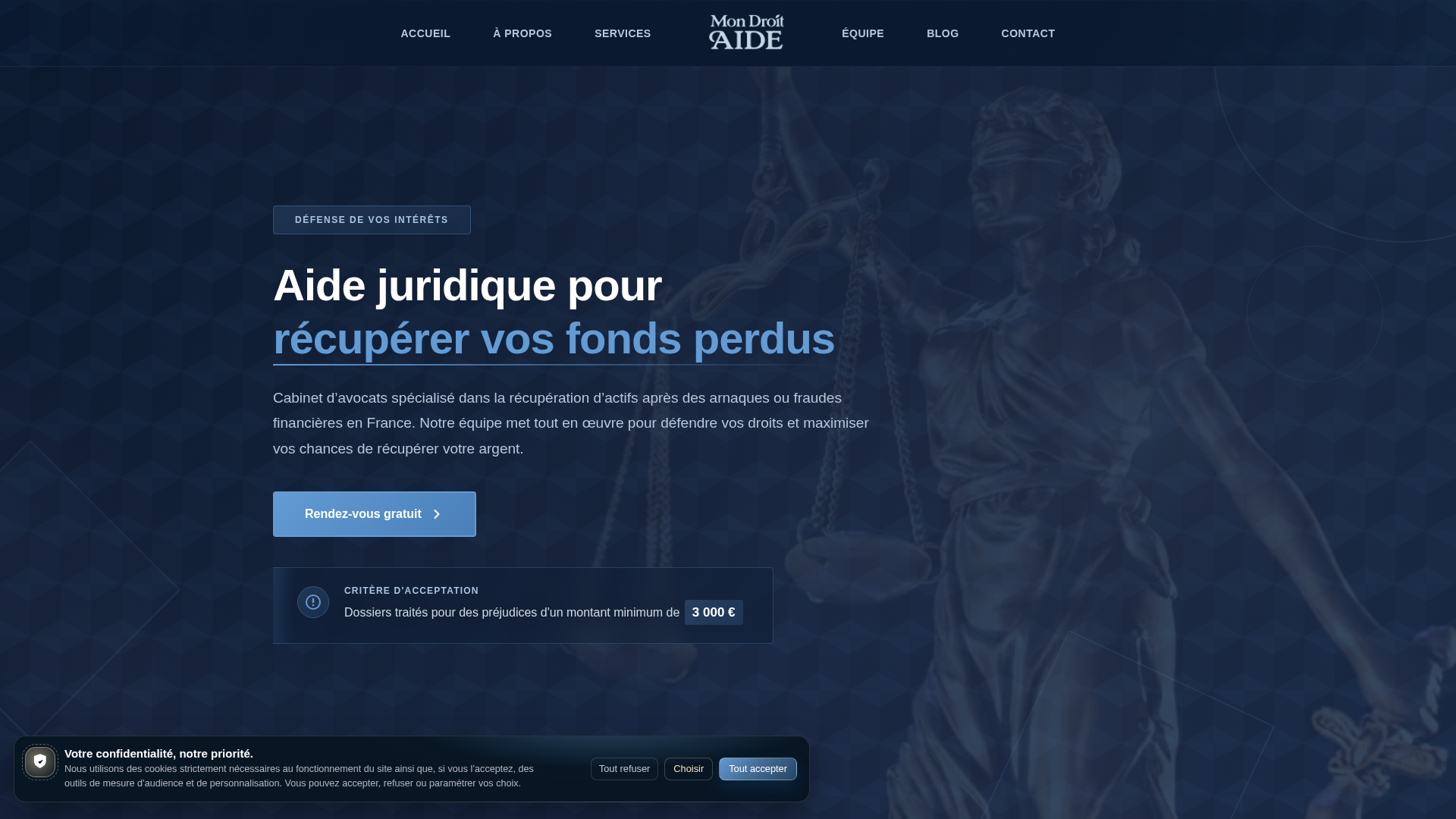 Screenshot of mon-droit-aide.com