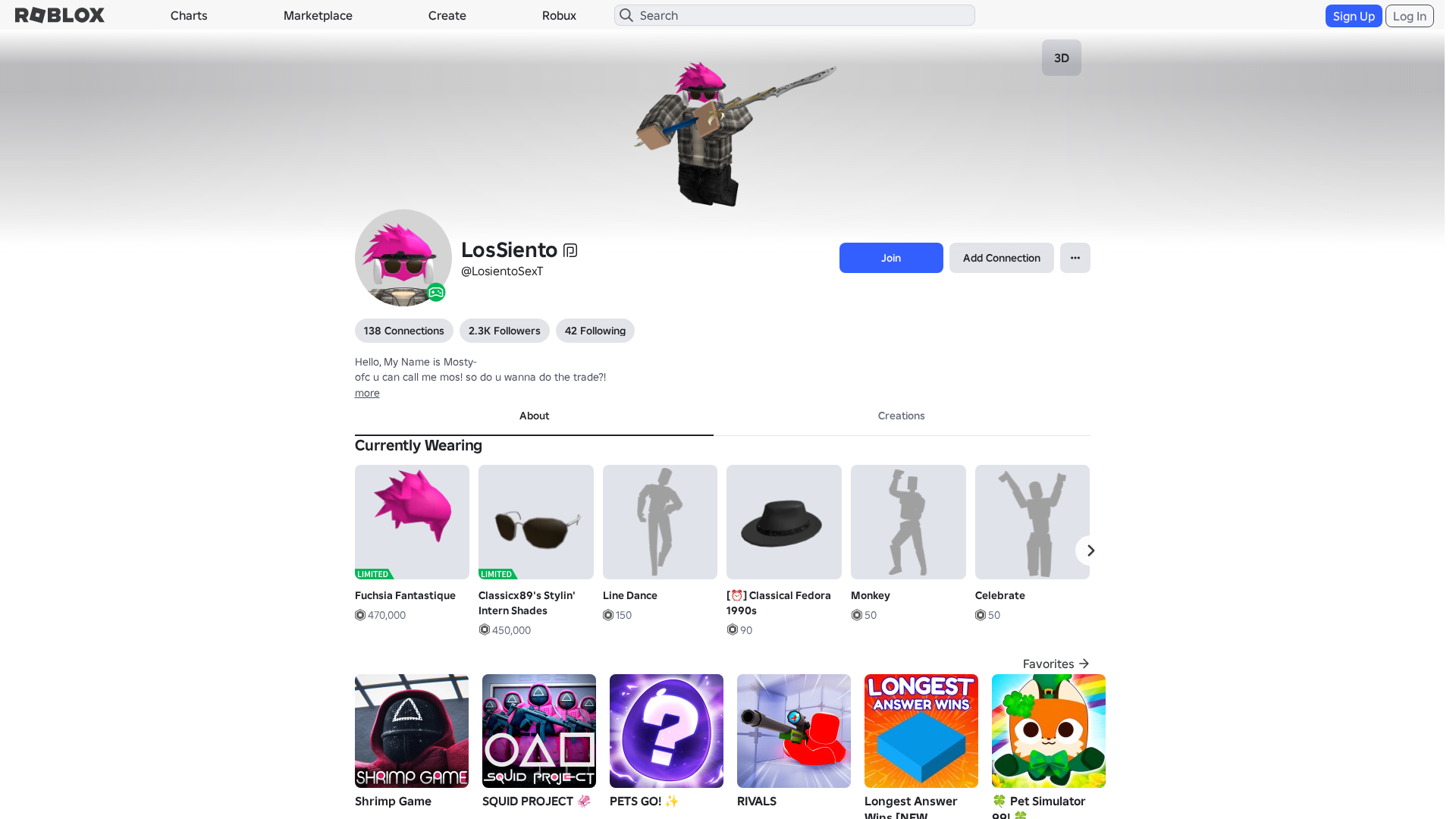 Screenshot of roblx.me